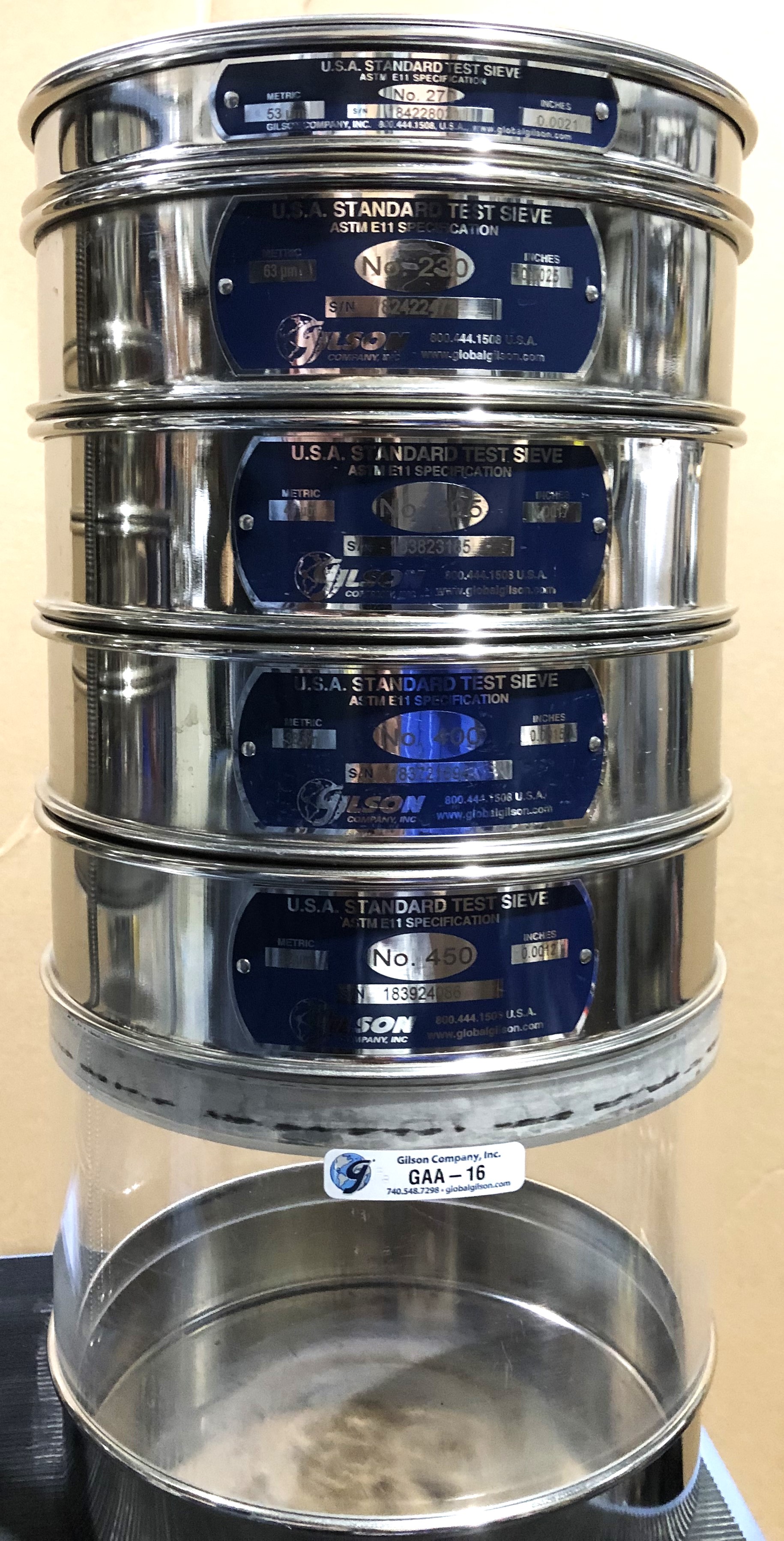 Used Gilson SS-8R Tapping Sieve Shaker