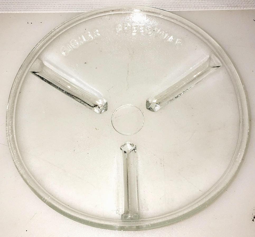 Used Fisher SpeedyVap Ribbed Watch Glass - Beaker Cover (90mm)