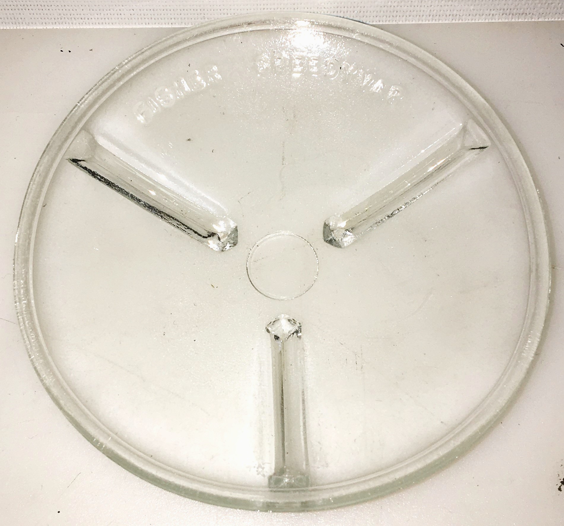 Used Fisher SpeedyVap Ribbed Watch Glass - Beaker Cover (90mm)