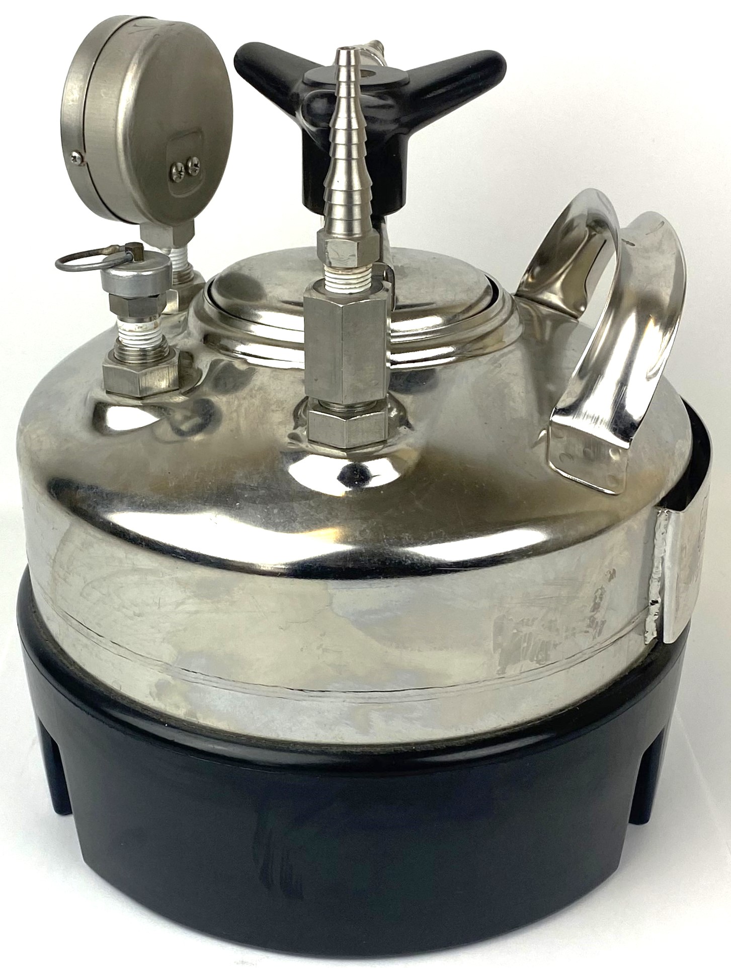 New Open Box Alloy Products Stainless Steel 100psi Pressure Vessel (5L)