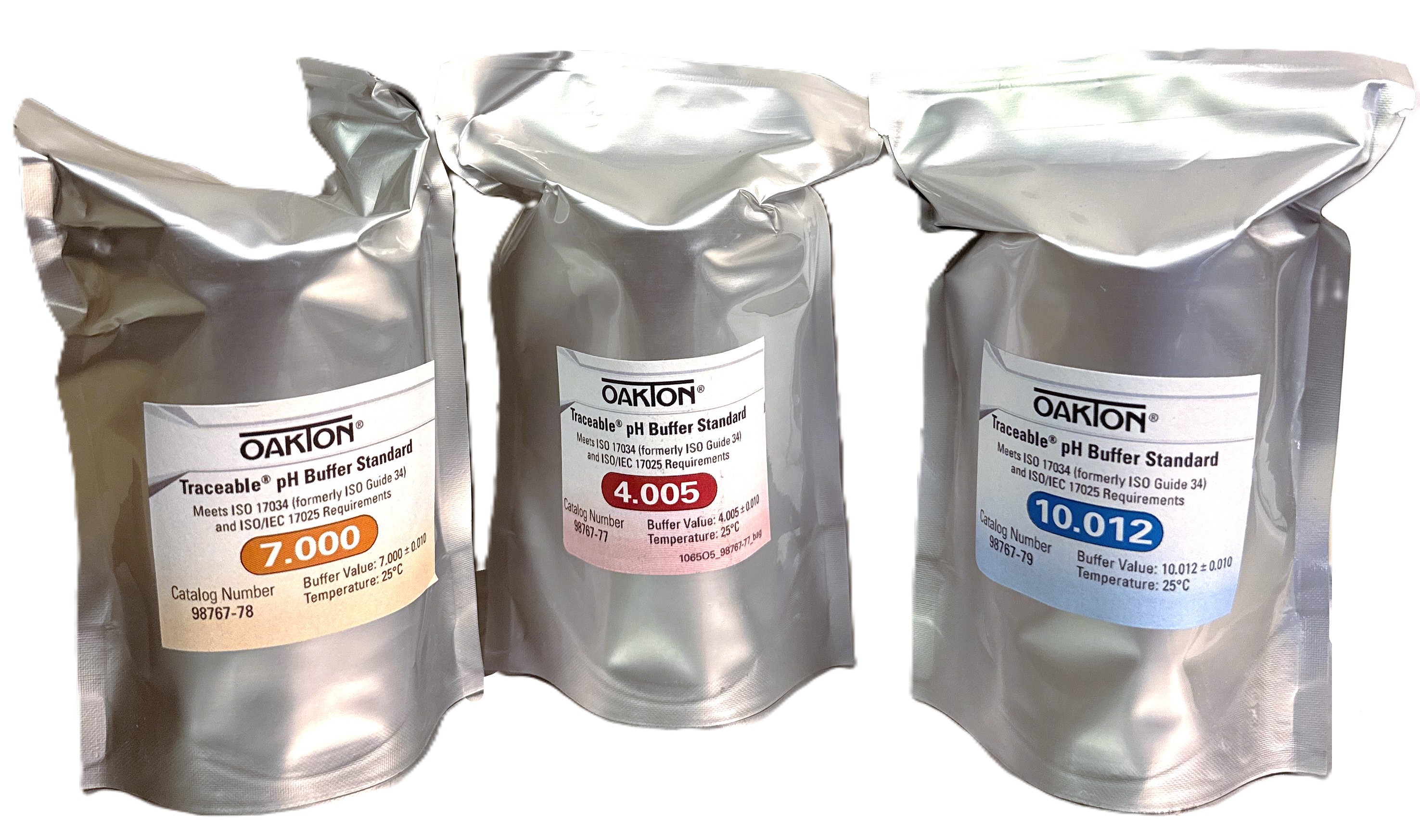 New Oakton Traceable pH Buffer Solution Kit