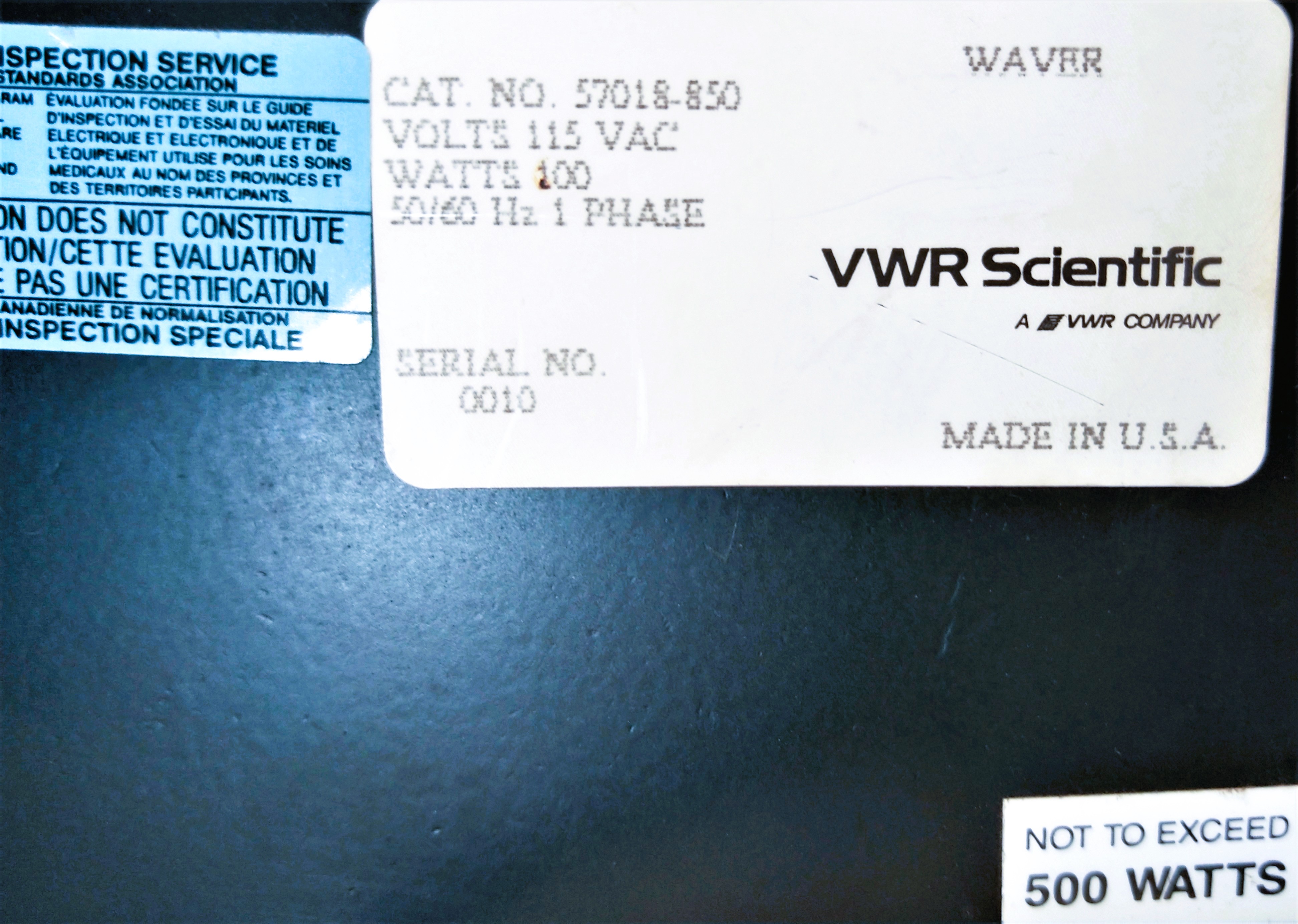 Used VWR "The Waver" 57018-850 Orbital Shaker