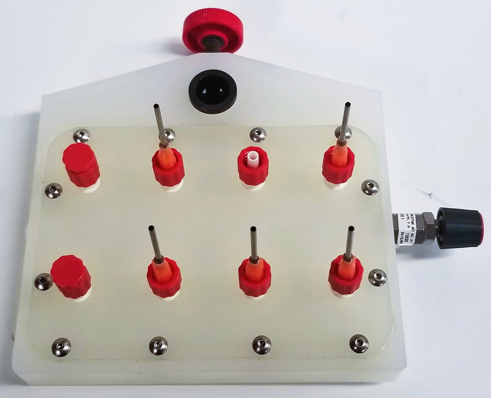 Used Glas-Col ZipVap 8-Position Polypro Manifold