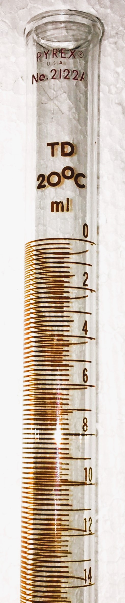 Used Corning PYREX 2122A-100 Class B 100mL Dispensing Buret