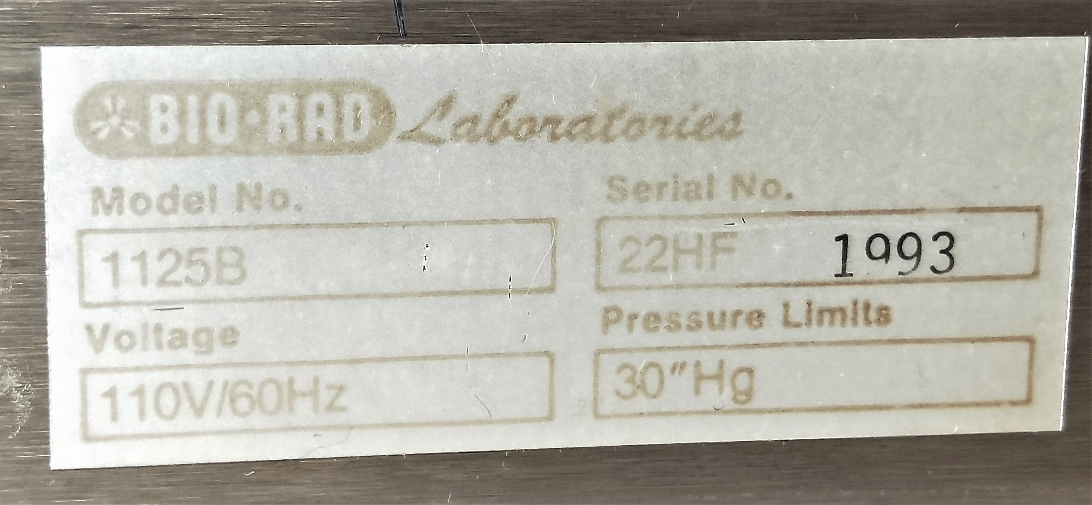 Used BioRad 1125B Gel Slab Dryer