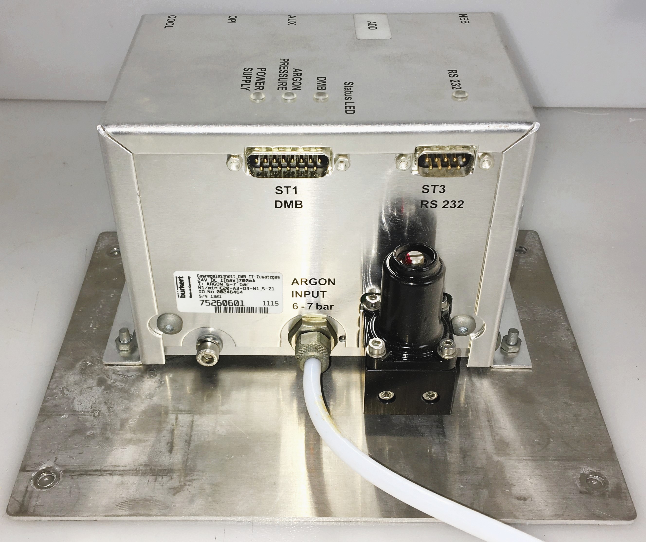 Used Spectro 75260601 X-Change Argon Control Unit