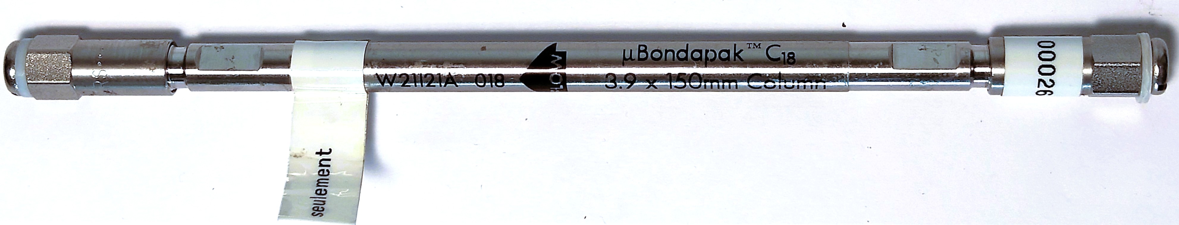 Used Waters WAT086684 µBondapak C18 HPLC Column (15 cm × 3.9 mm x 10µm)