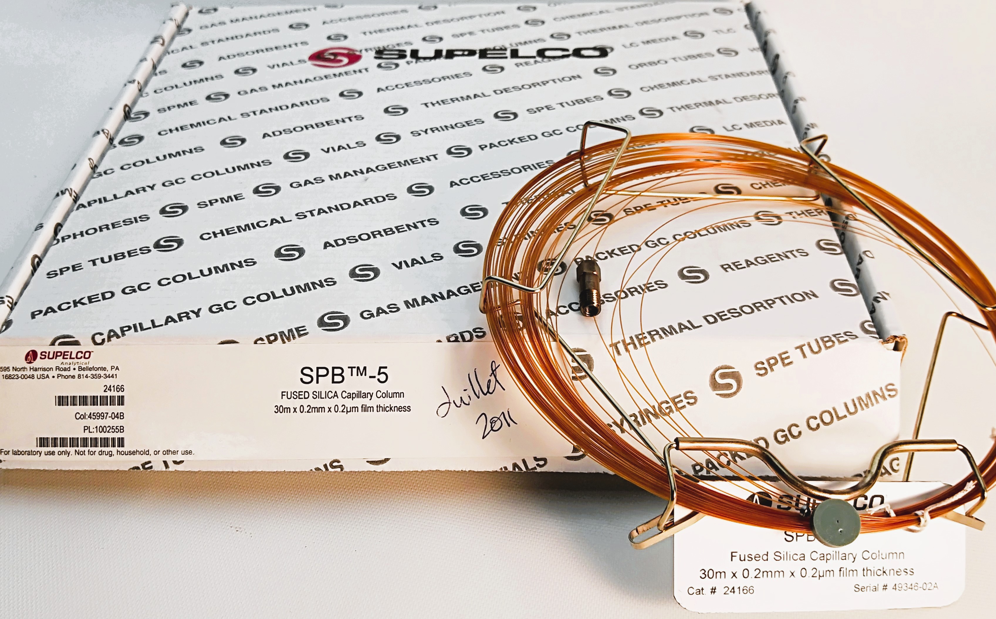 Used Supelco SPB-5 (24166) Capillary Column (30M x 0.2mm x 0.25µm)