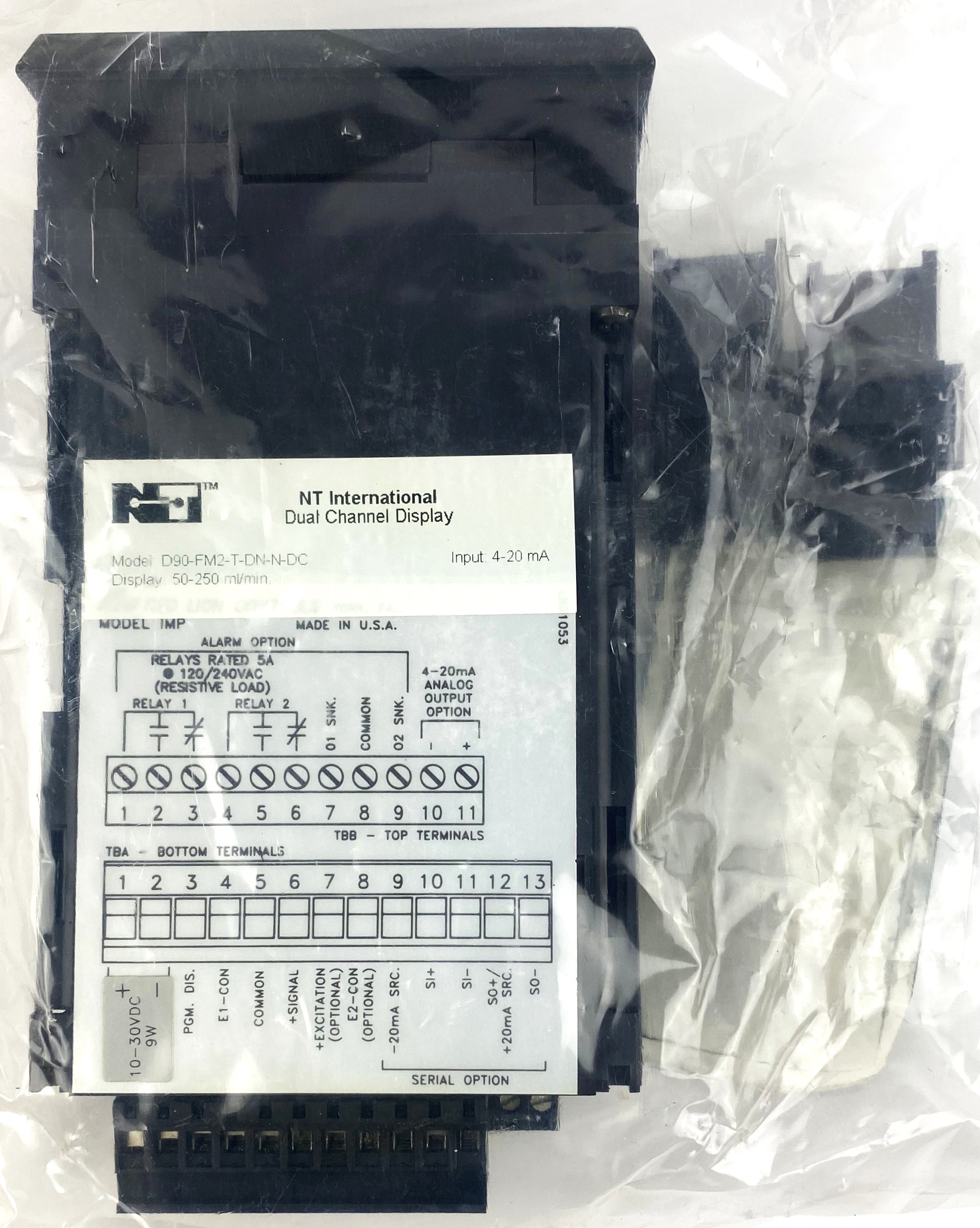 New Open Box Red Lion Apollo Intelligent IMP Totalizing Display Process Meter