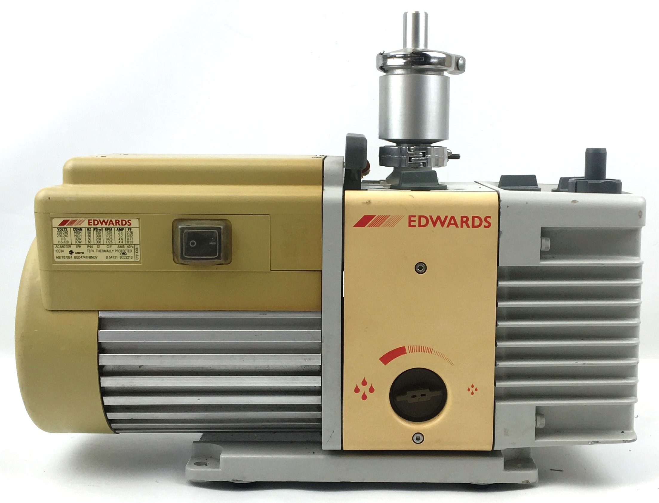 Used Edwards RV3 Rotary Vacuum Pump with Oil Trap (2.6cfm)