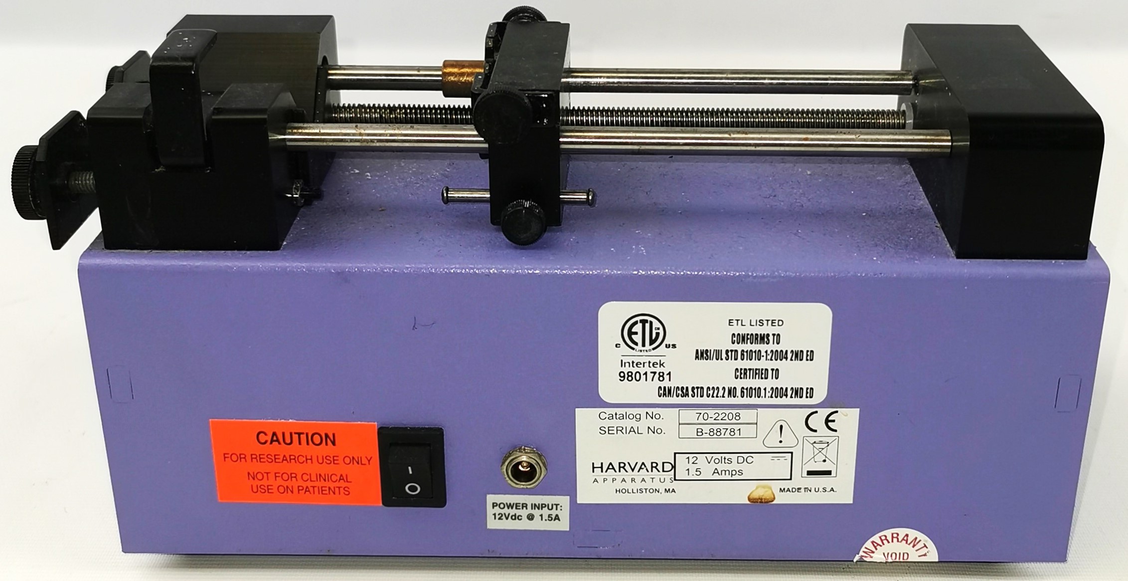 Used Harvard Apparatus 11 Plus Digital Syringe Pump
