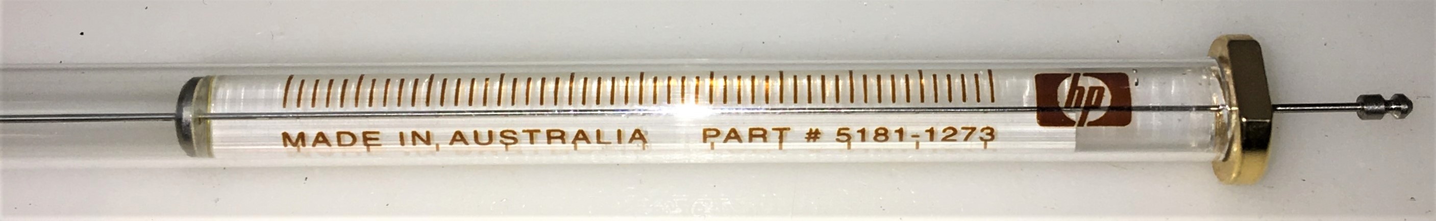 New Open Box Hewlett Packard 5181-1273 ALS Injection Syringe for HPLC and GC - 5μL