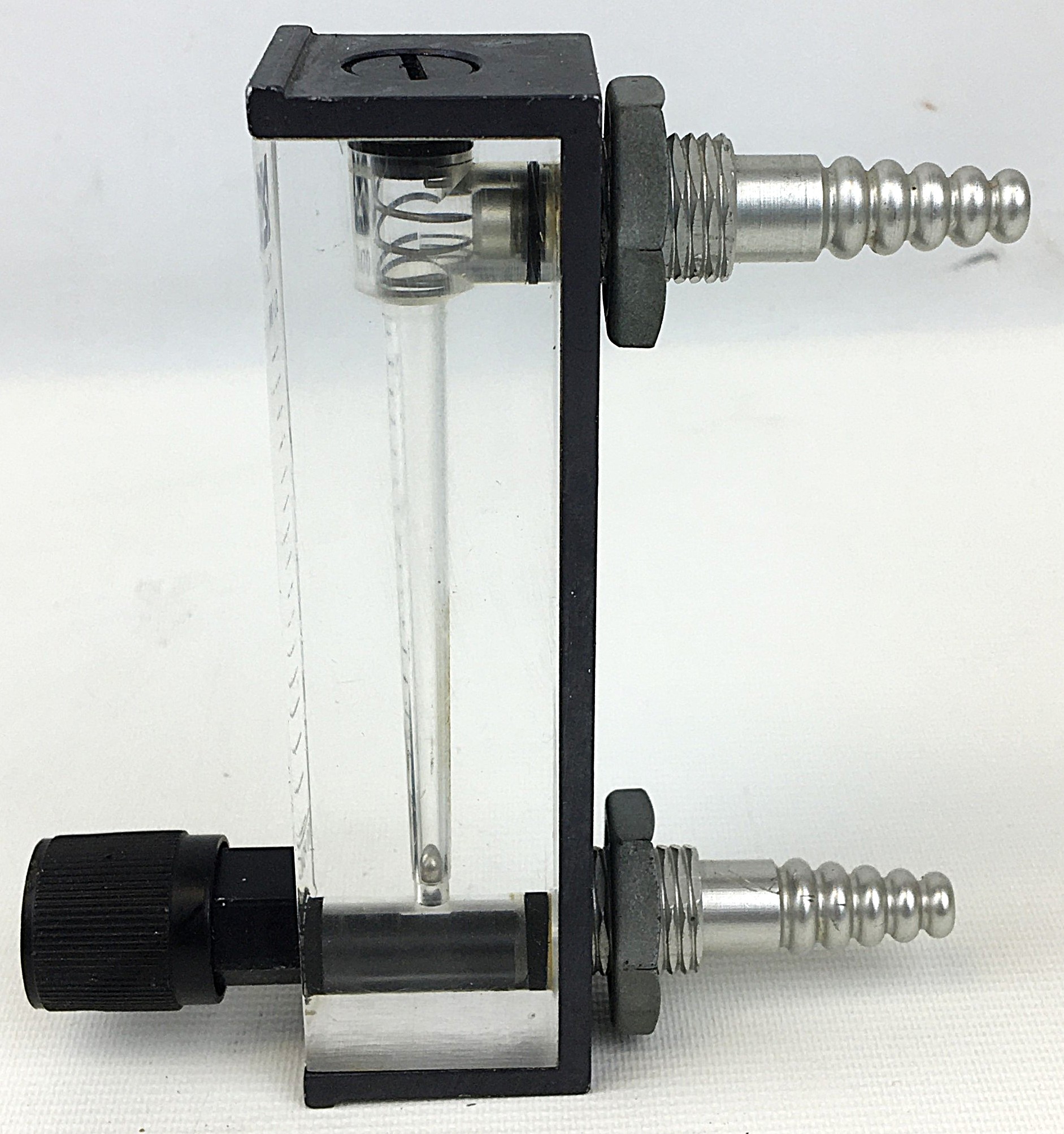 Used Key Instruments Model 2510 Acrylic Block Flowmeter (0–15 SLPM Air)