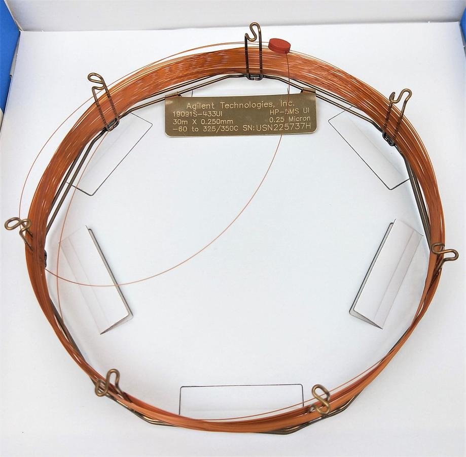 Used Agilent HP-5MS UI (19091S-433UI) Capillary Column (30M x 0.25mm x 0.25µm)