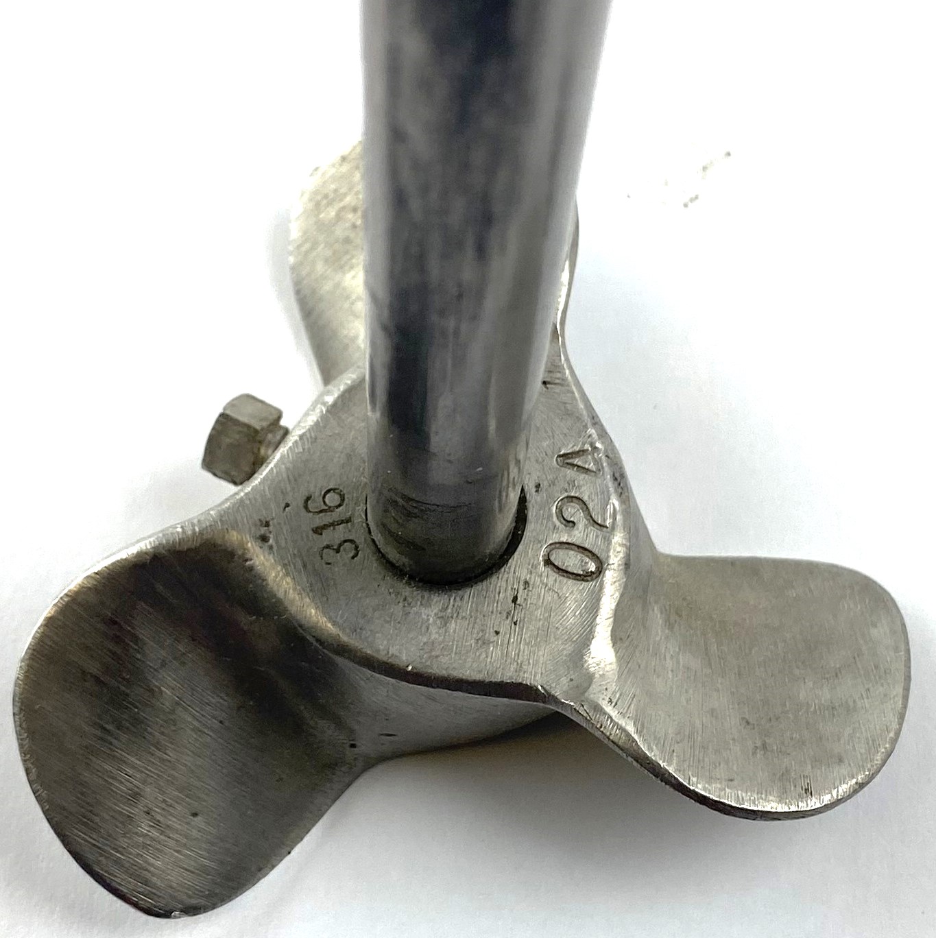 Used Stainless Steel Axial Flow Pitched Blade Impeller