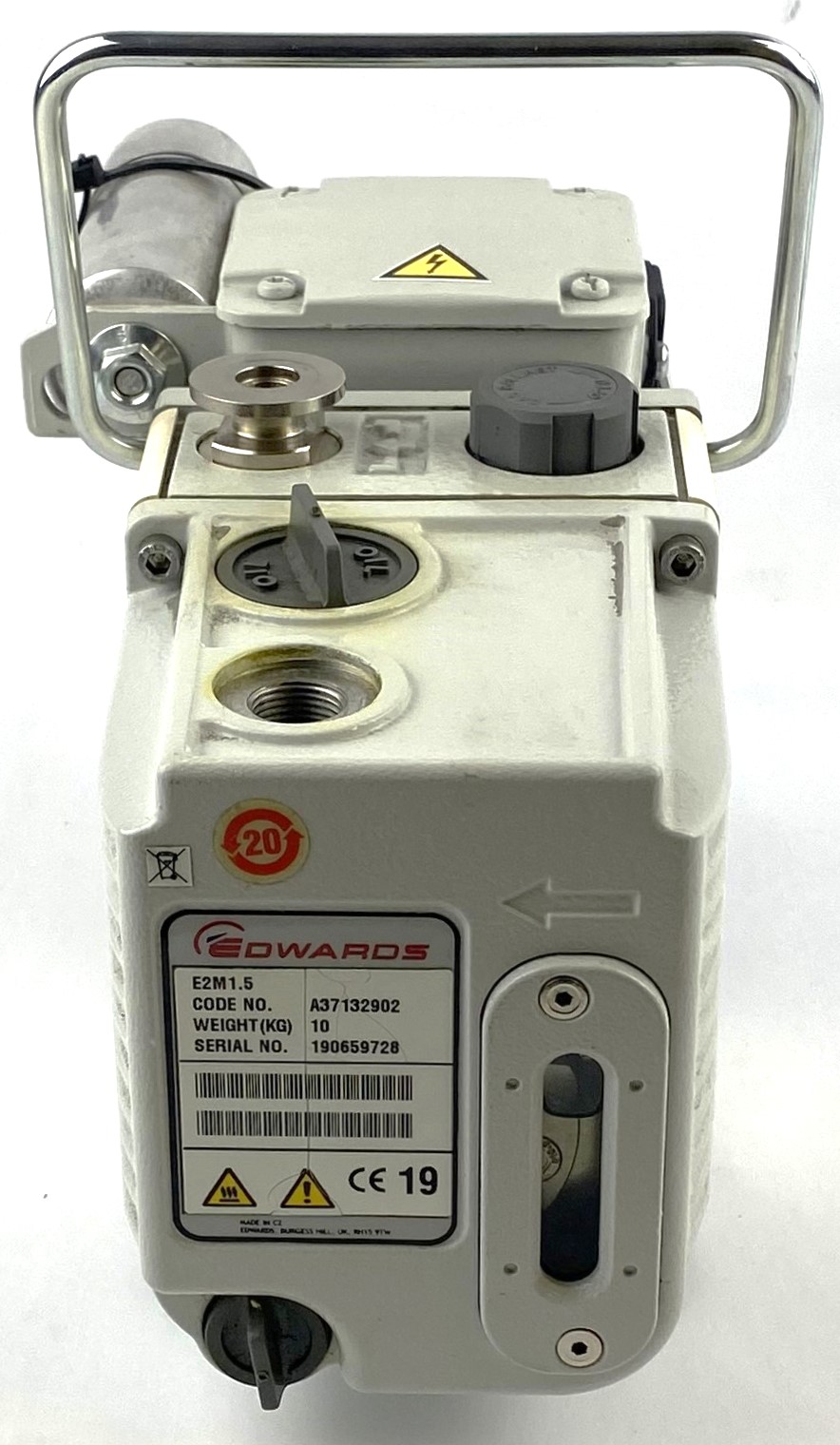 Used Edwards E2M1.5 (Agilent G1099-80023) Rotary Vacuum Pump (1.2cfm)