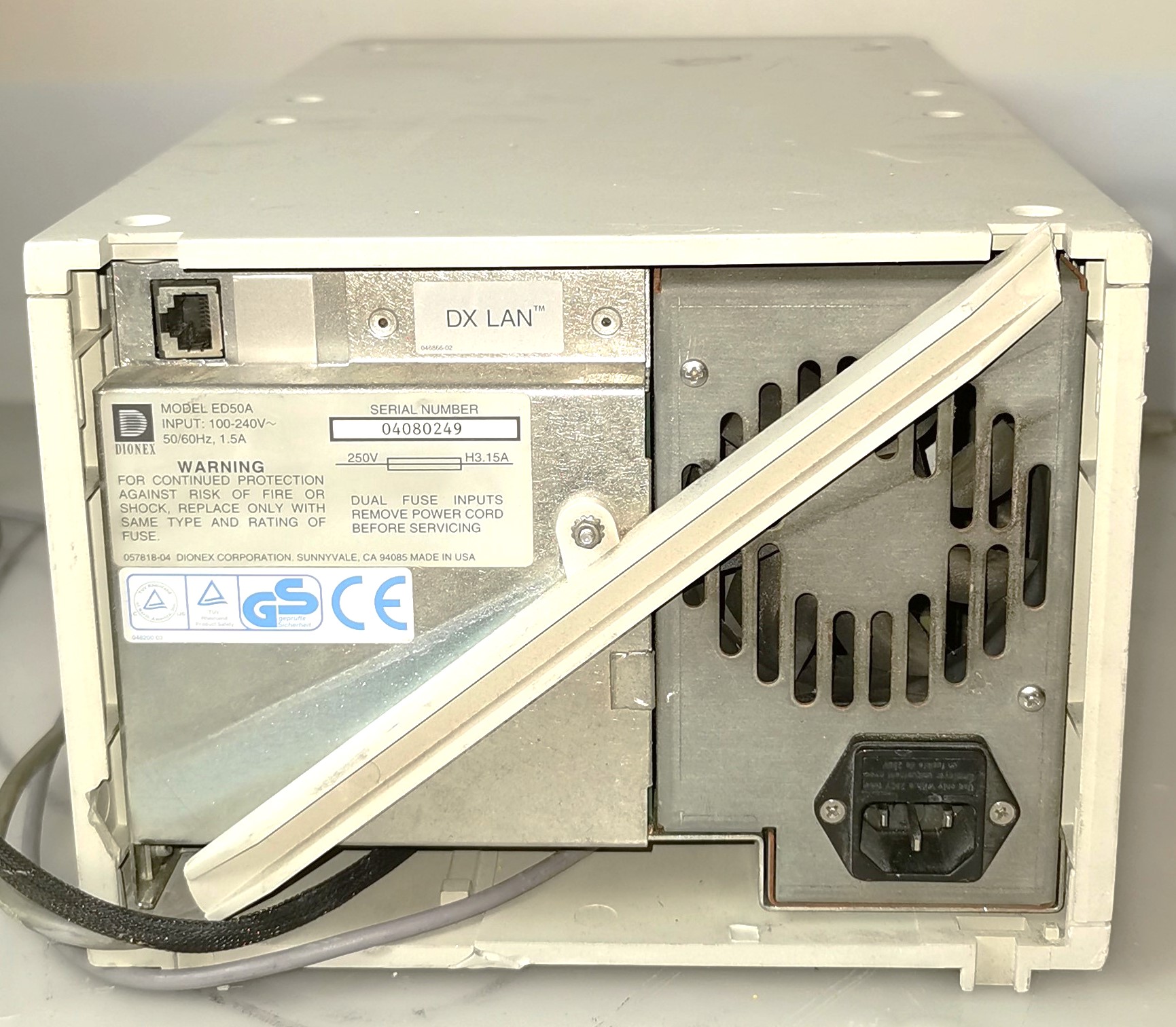 Used Dionex ED50 Electrochemical Detector with LC25 Chromatography Oven