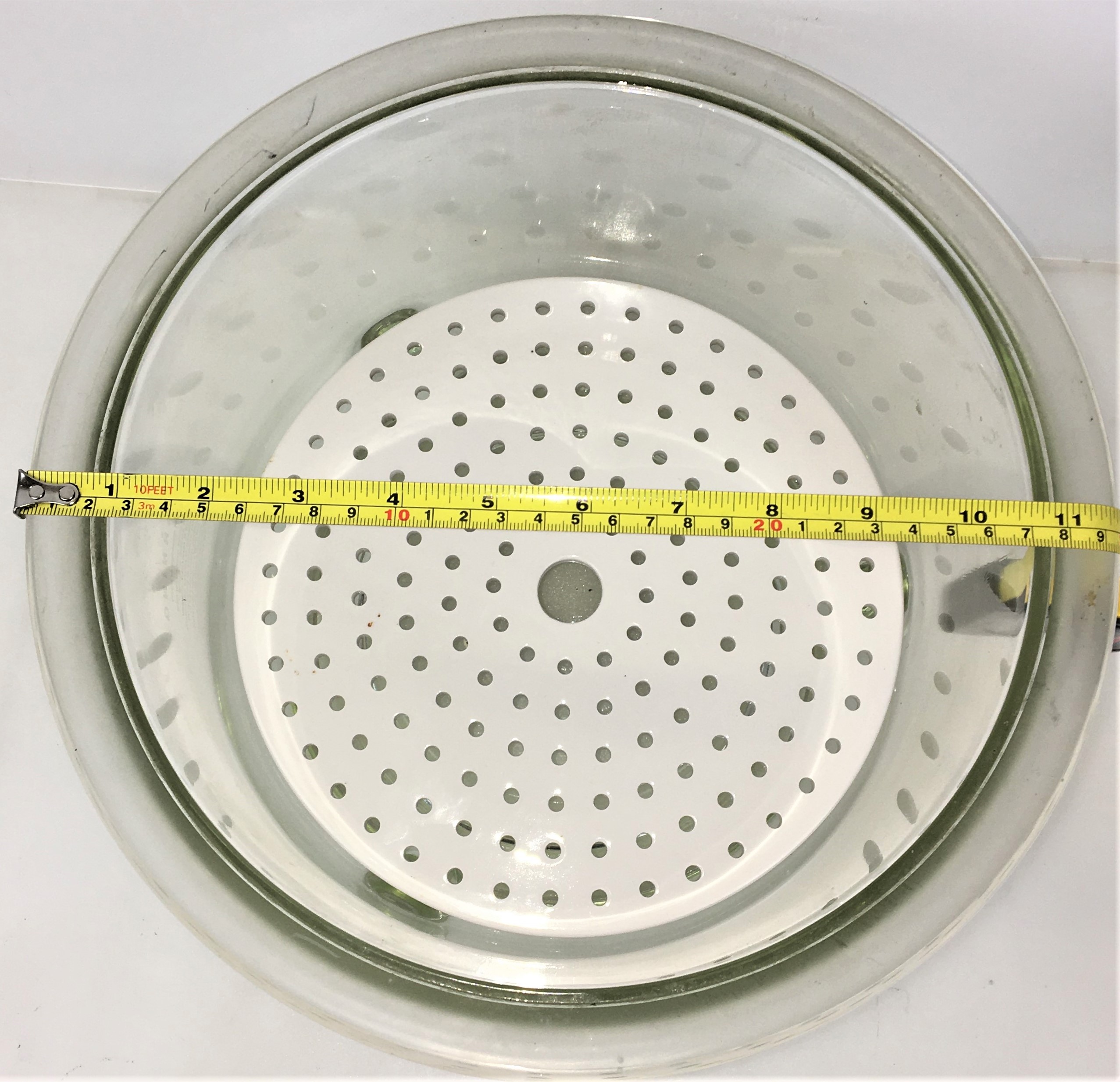 Used Corning PYREX 3081-250 (or Similar) Glass Desiccator with Support Plate (10.5L)