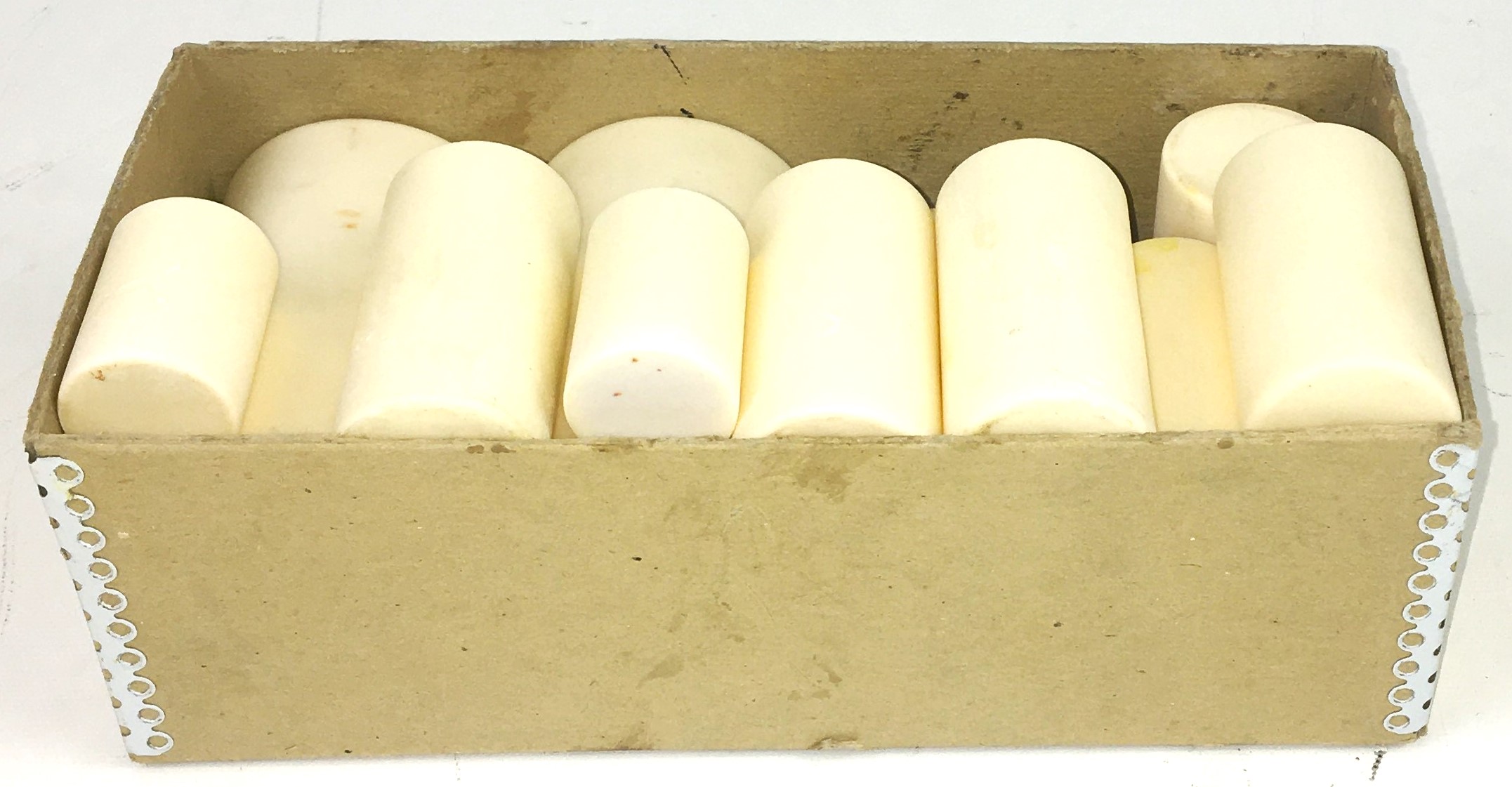 Used Alumina Ceramic Cylindrical Crucible Set - Assorted Volumes