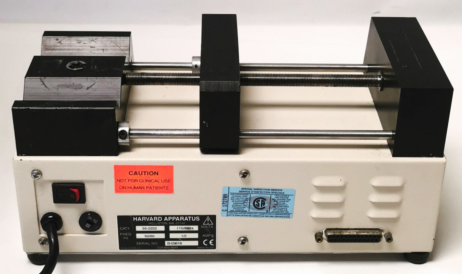 Used Harvard Apparatus 55-2222 Syringe Pump