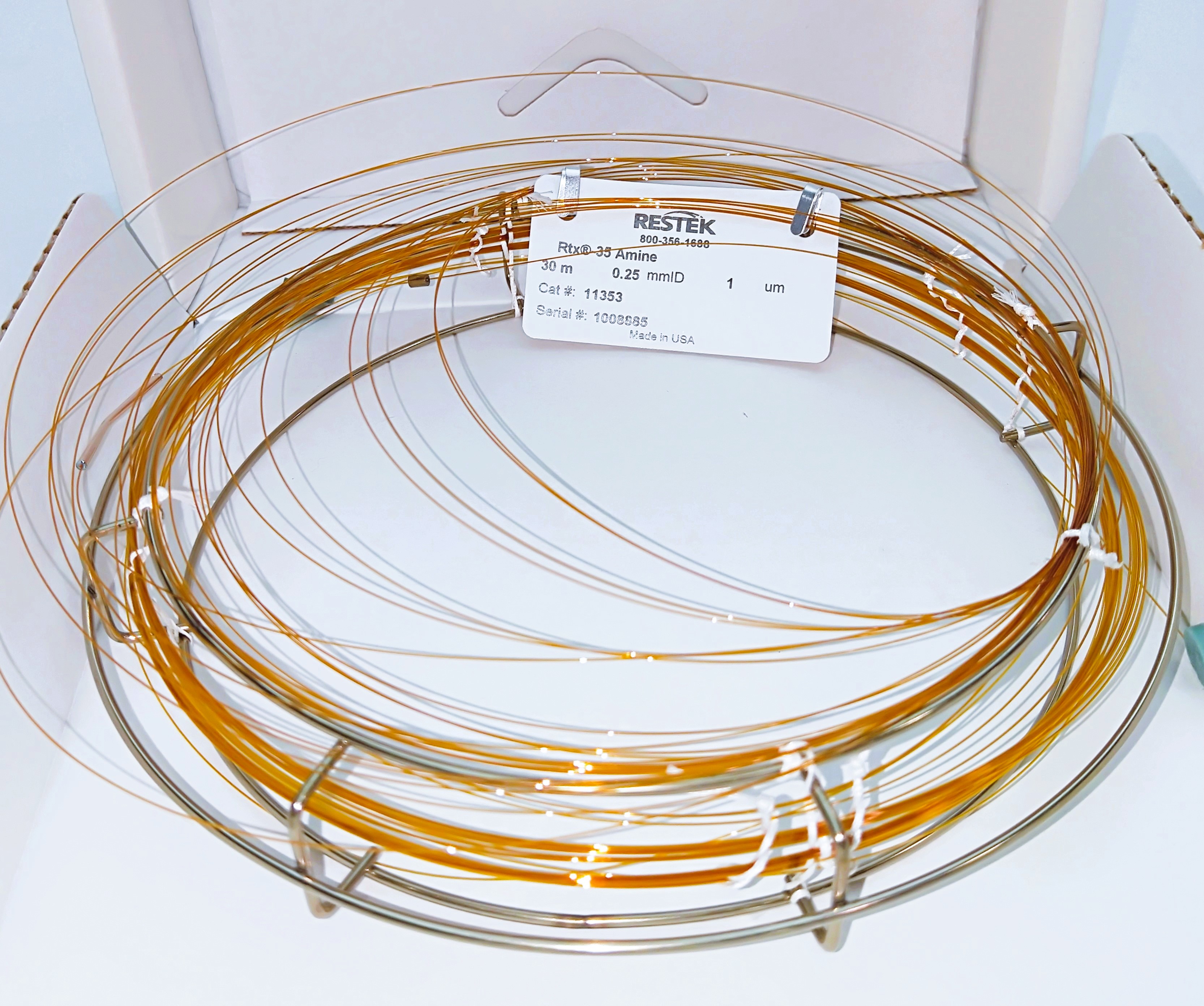 Used Restek Rtx-35 Amine (11353) Capillary Column (30M x 0.25mm x 1µm)