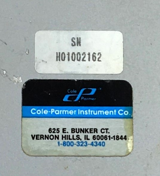 Used Cole-Parmer Masterflex 7553-70 Pump Drive with Easy-Load II Pump Head and Controller (6-600rpm)