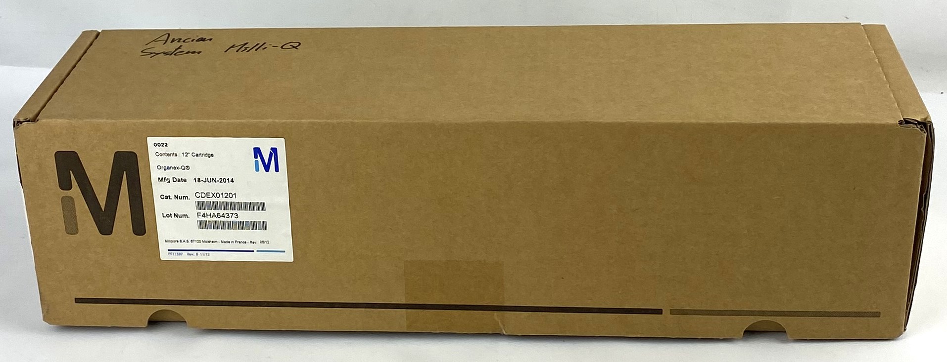 New Open Box Millipore Organex-Q Filter Cartridge