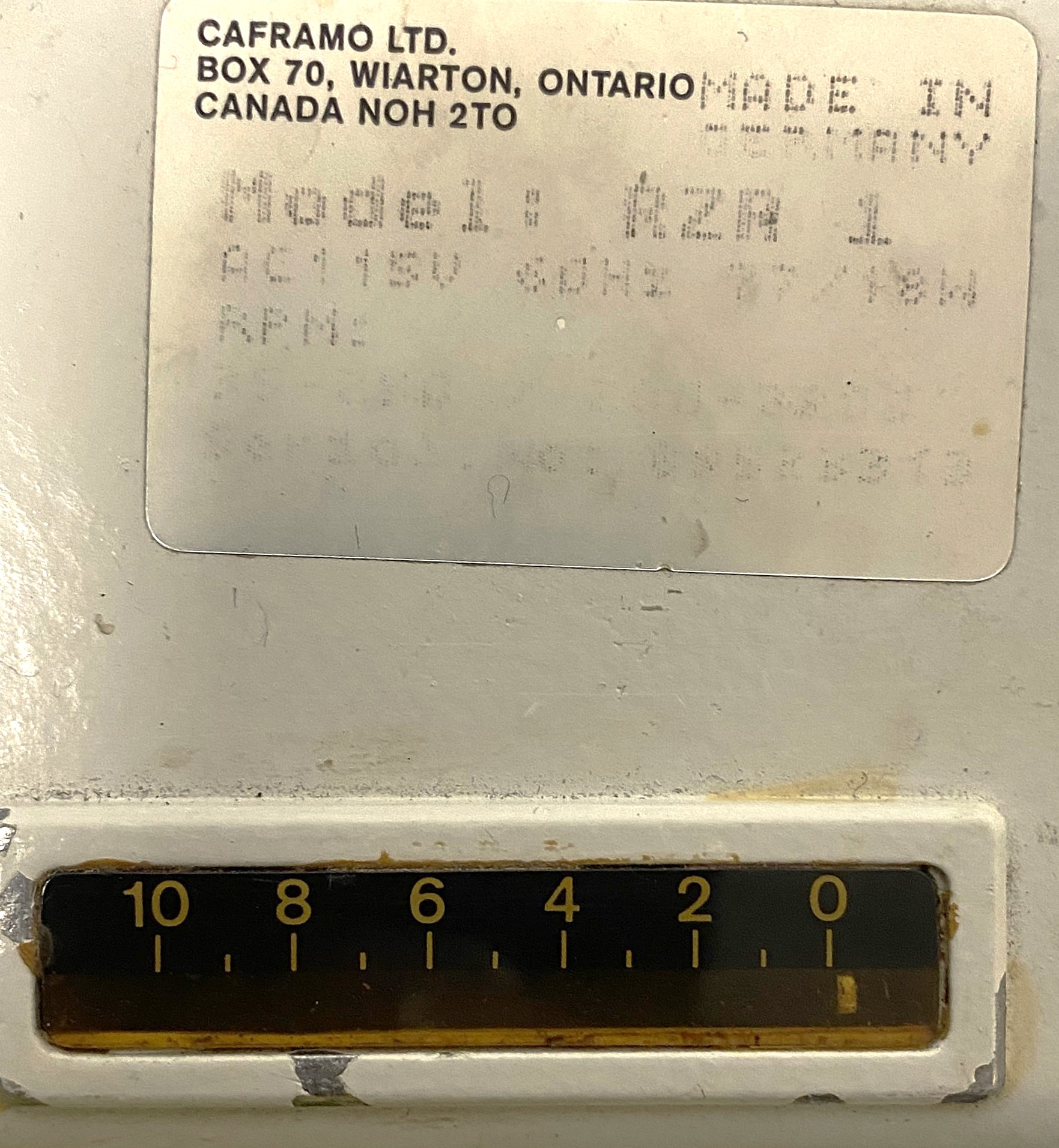 Used Caframo RZR1 Overhead Stirrer with Impeller and Stand