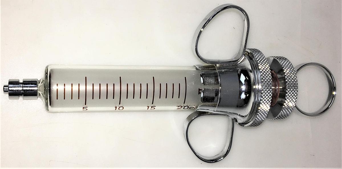 Used Popper Perfektum Micro-Mate 20cc Interchangeable Syringe with Luer-Lock