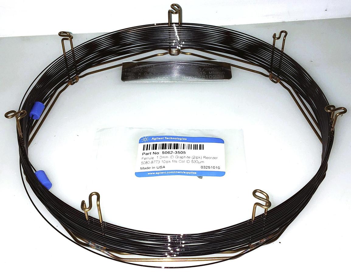 New Open Box Agilent HP-1/SIMDIST (19015Z-221) Capillary Column (15M x 0.53mm x 0.15µm)