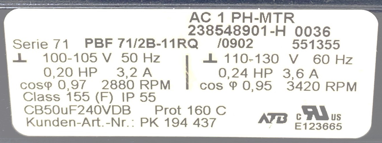 Used Pfeiffer DUO 2.5 (G3170-80025) Rotary Vacuum Pump (2.5cfm)