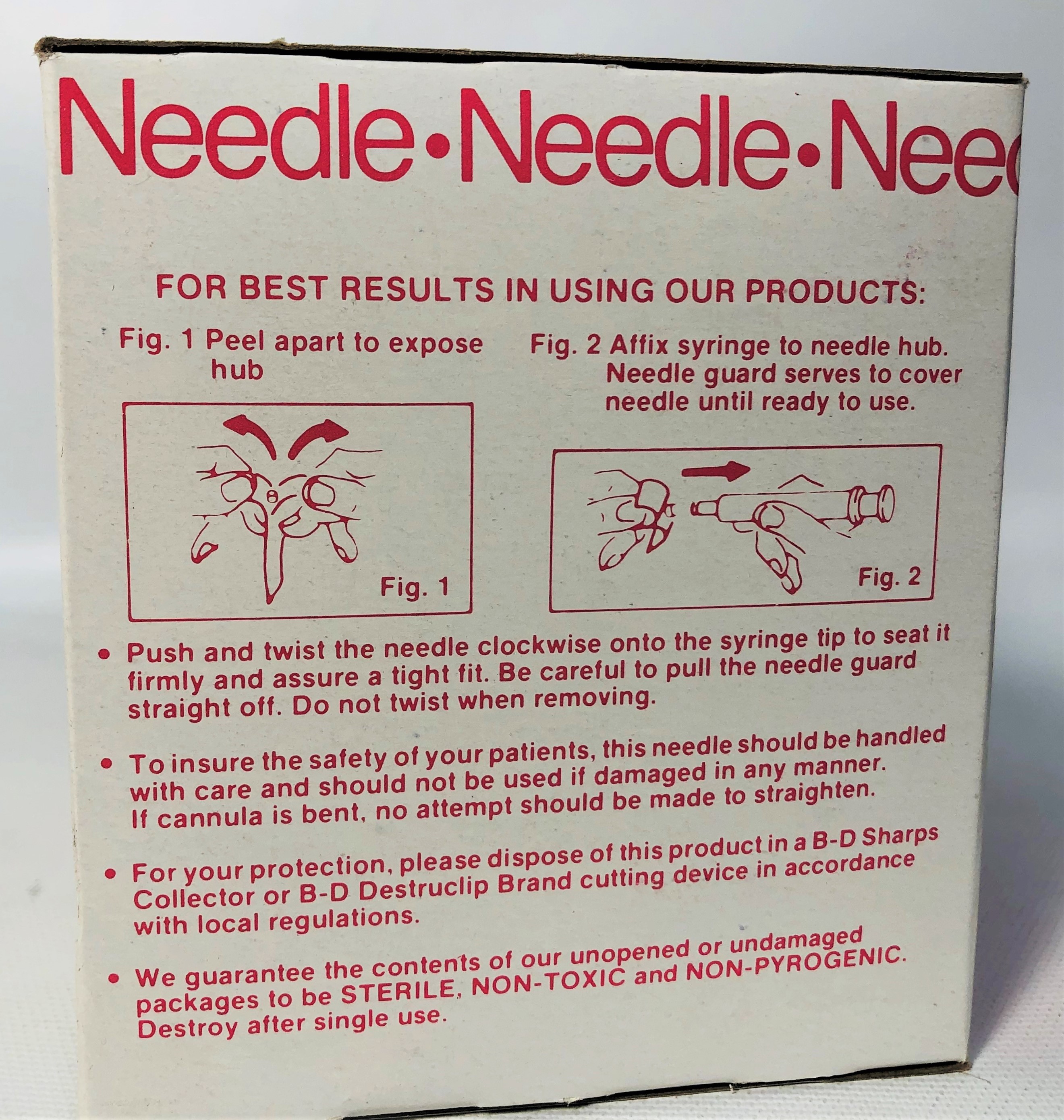 New Open Box B-D 305196 PrecisionGlide Hypodermic Needles 18G x 1-1/2"TW (Box of 100)