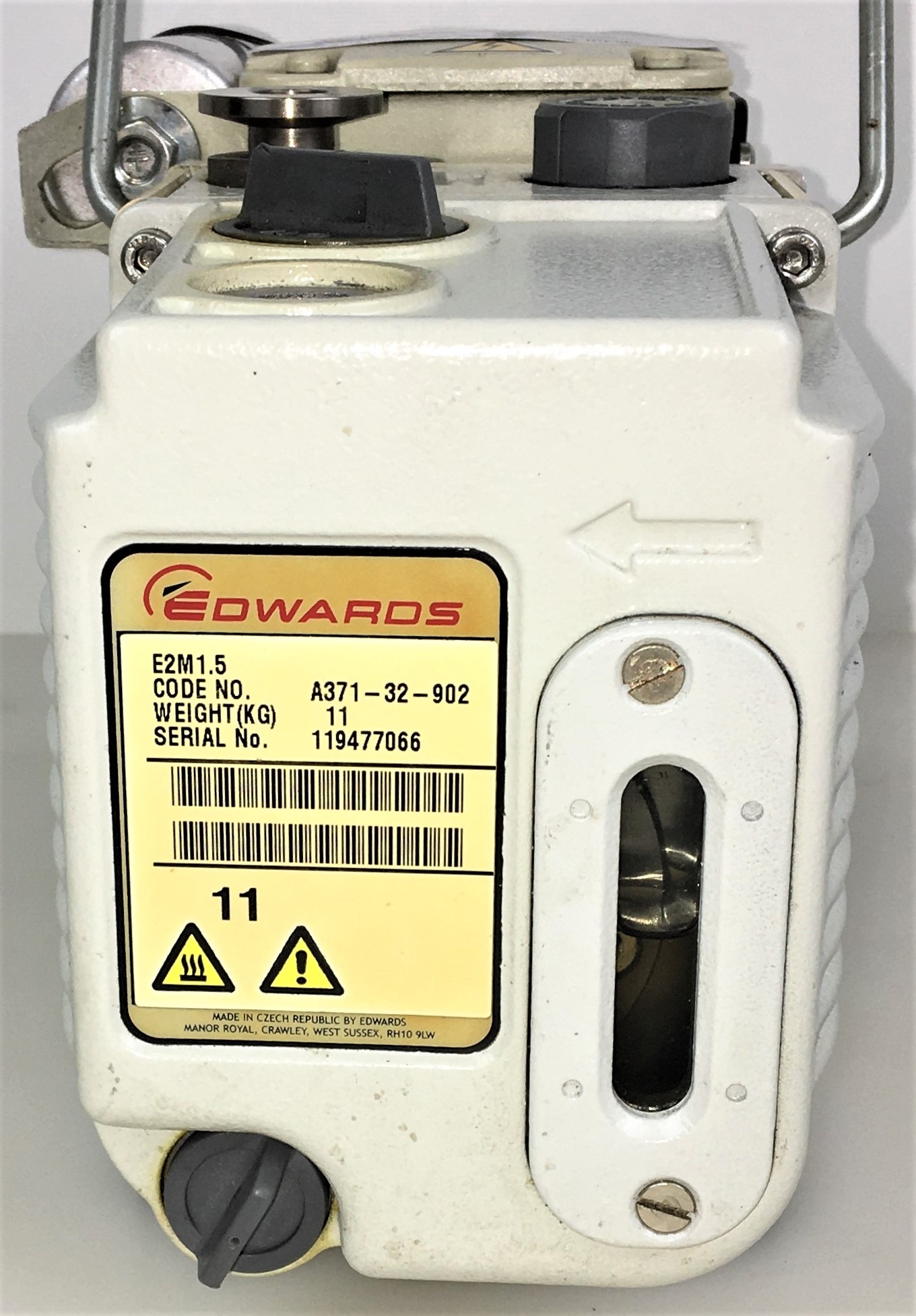 Used Edwards E2M1.5 (Agilent G1099-80023) Rotary Vacuum Pump - 1.2cfm