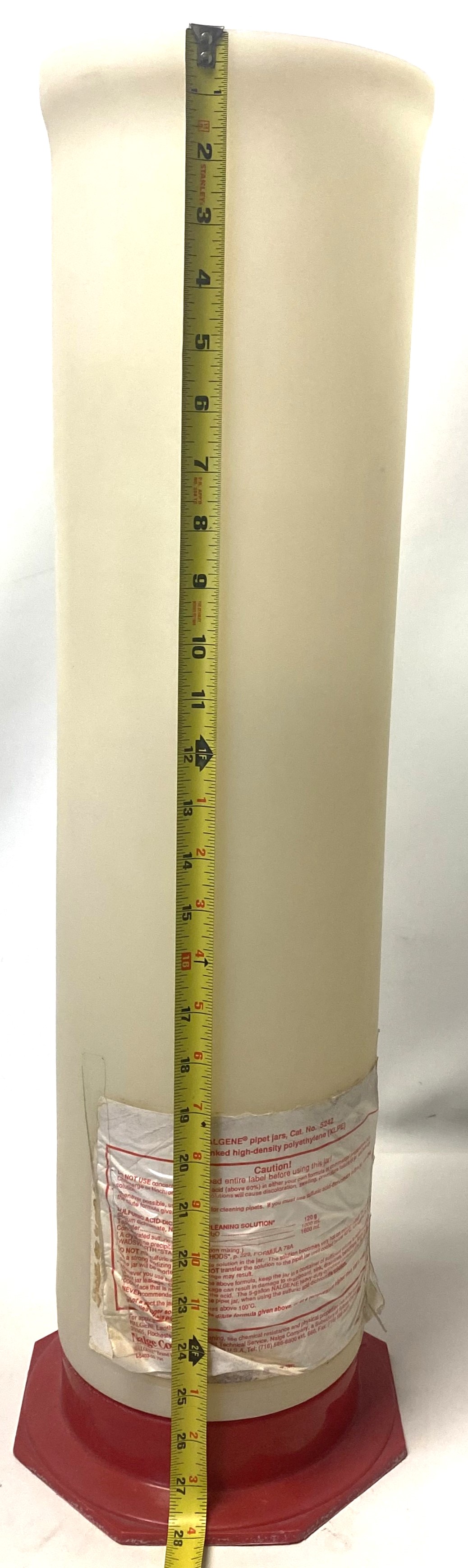 Used Nalgene 5242-0050 Pipet Cleaning Jar