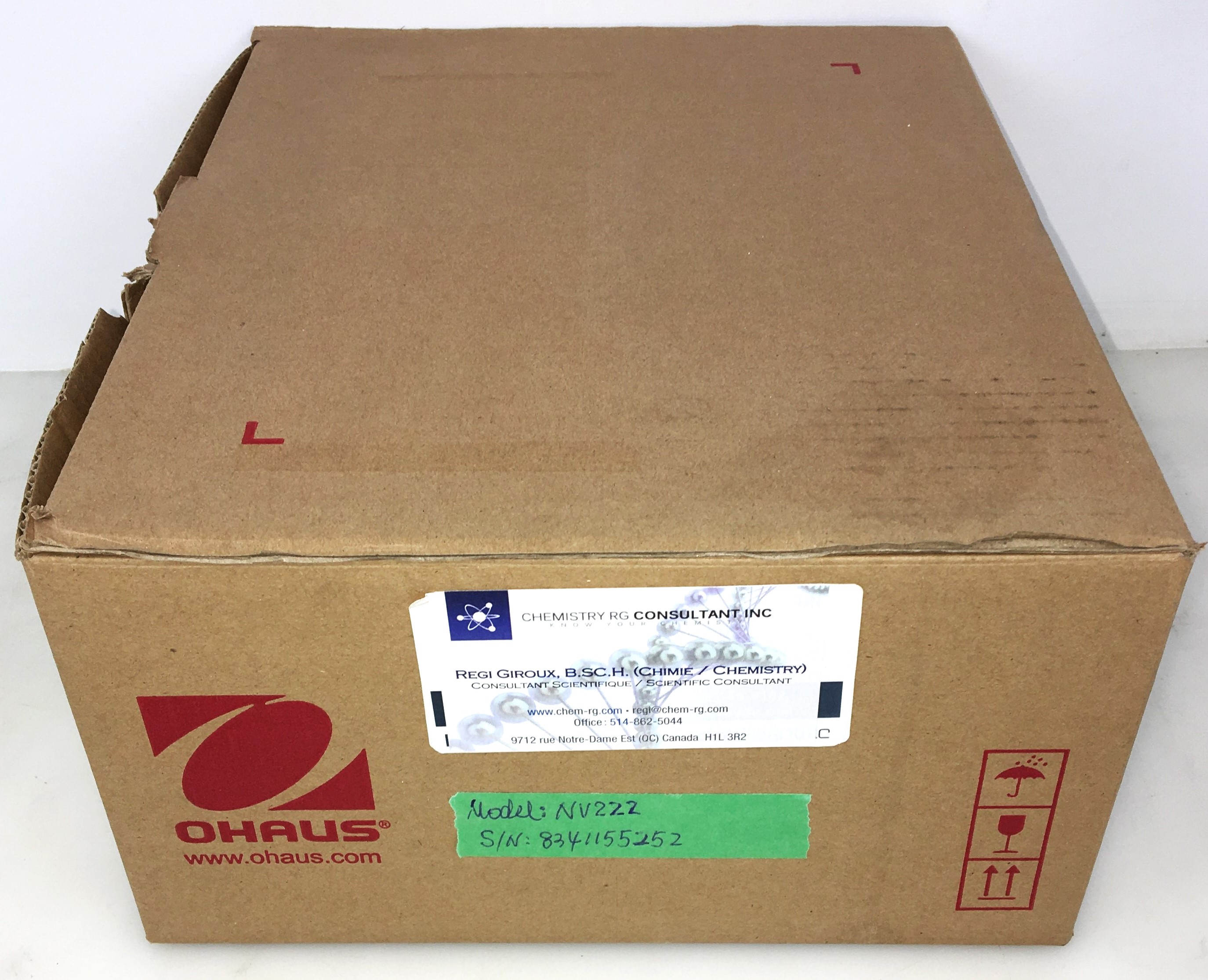 New Open Box Ohaus Navigator NV222 Portable Balance (220g x 0.01g)