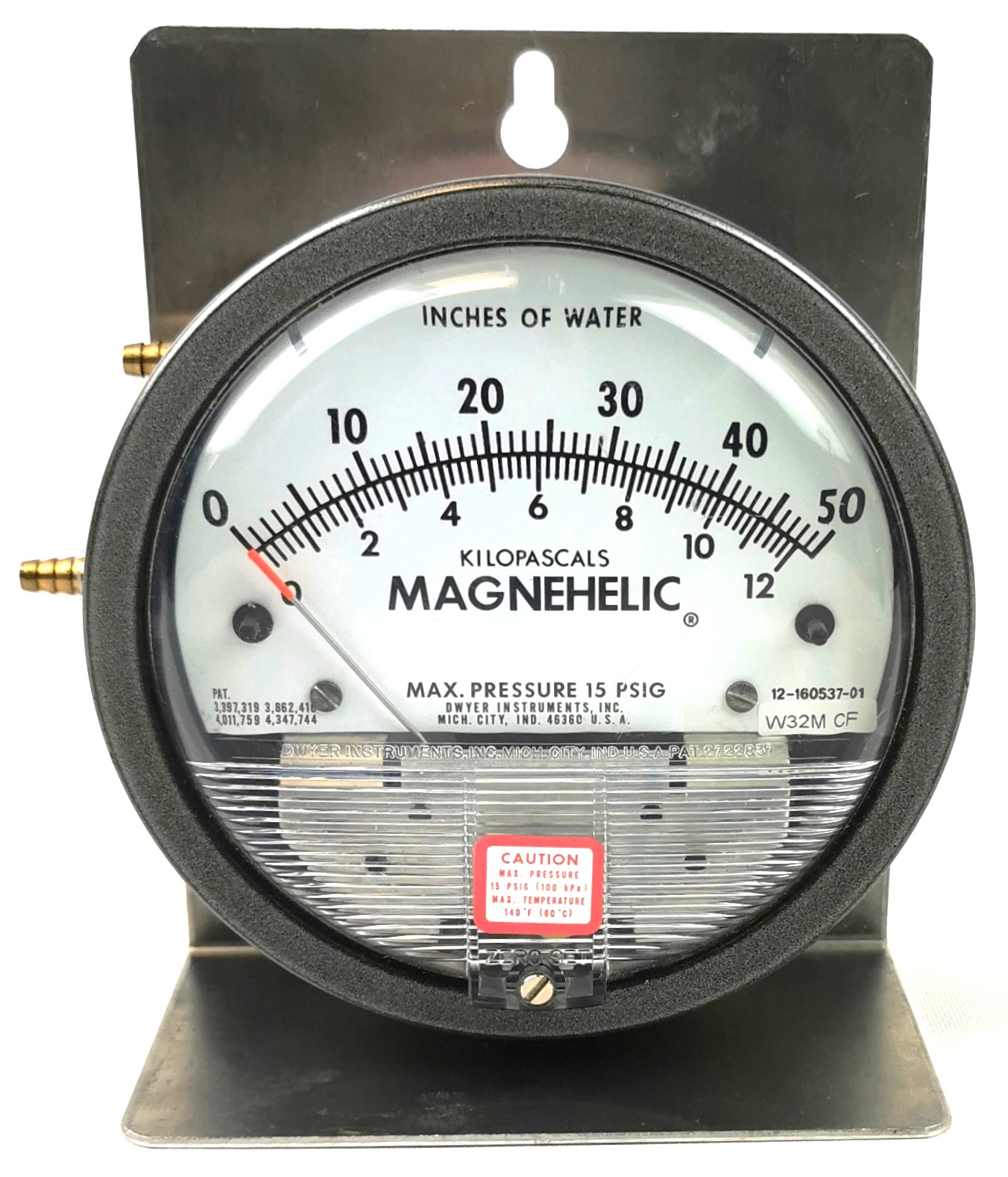 Used Dwyer Magnehelic 2050D Differential Pressure Gauge (0 to 50"WC)
