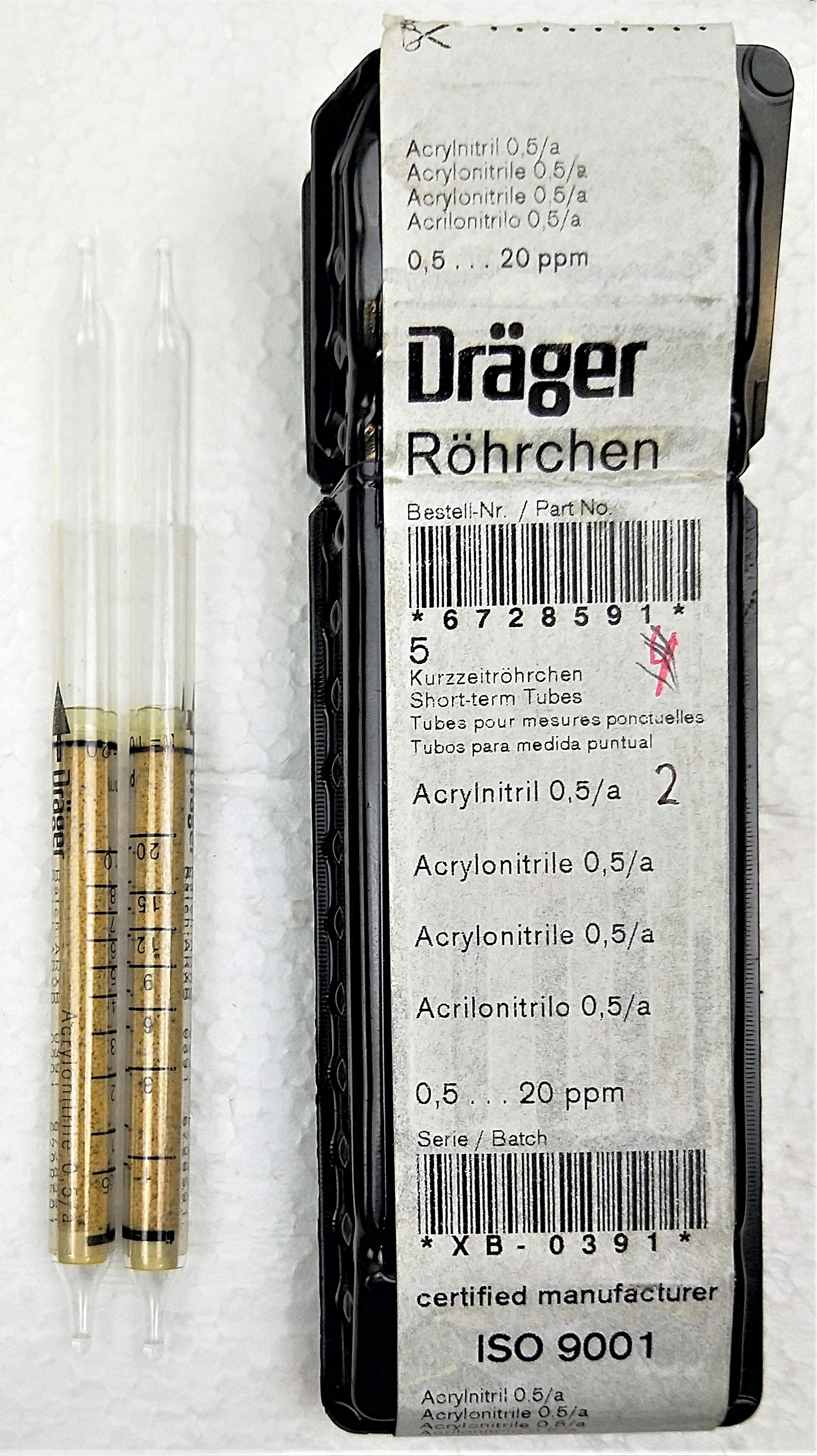 Used Drager Accuro Multi-Gas Detector Pump with Assorted Tubes