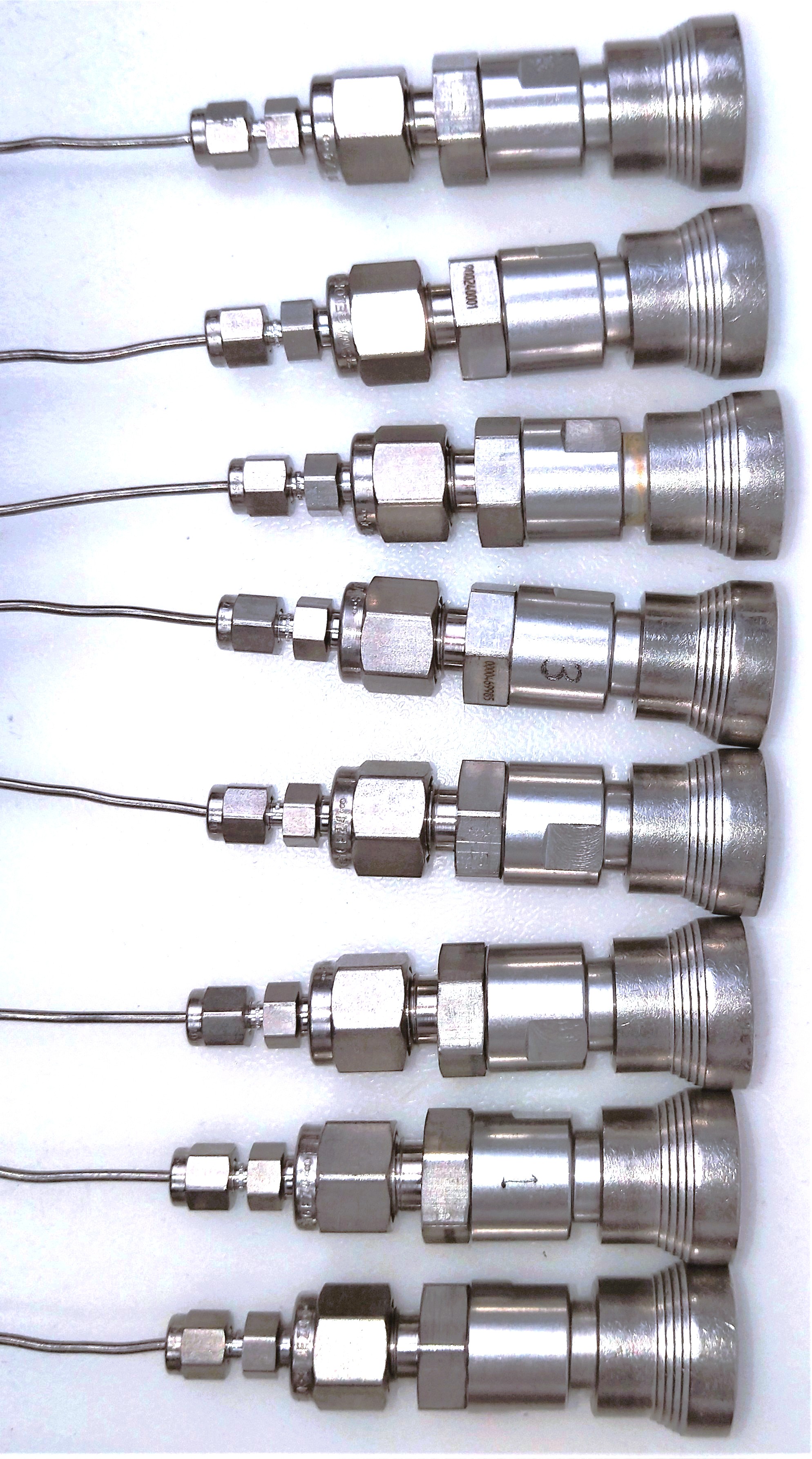 Used Swagelok Quick-Connect Body with Stainless Steel 1/8" Tubing