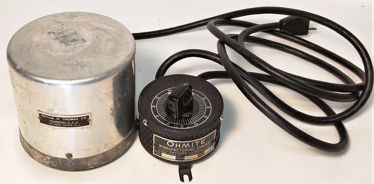 Used Thomas Magnetic Stirrer with Ohmite Controller (5.25" Diam Plate)