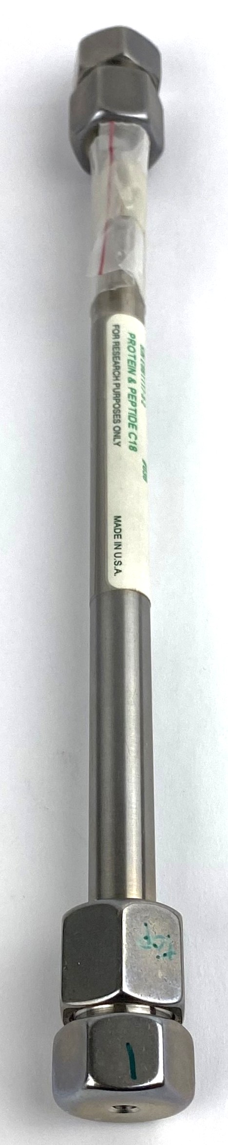 Used Vydac 218TP510 C18 Semi-Preparative HPLC Column (25 cm × 10 mm x 5µm)