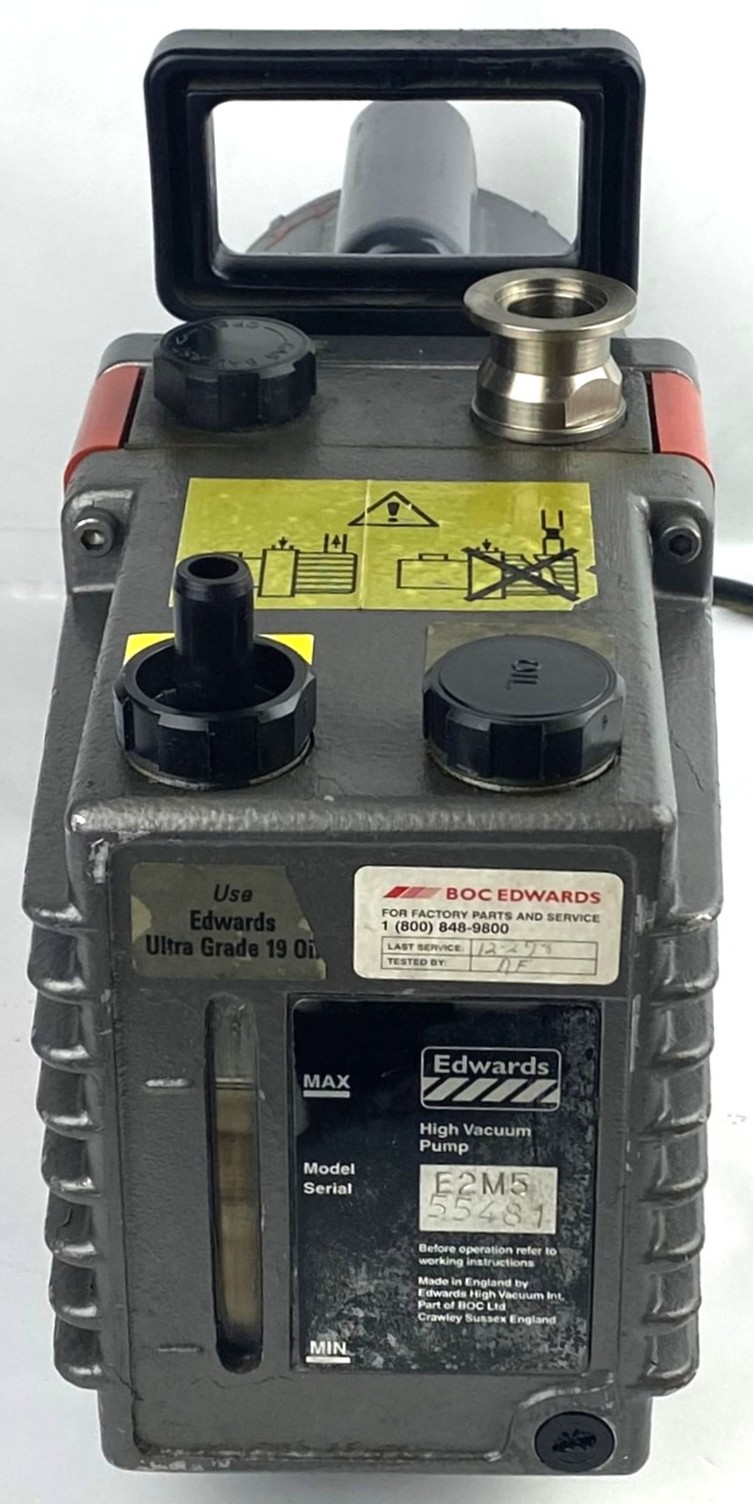 Used Edwards E2M5 Rotary Vacuum Pump (3.9cfm)