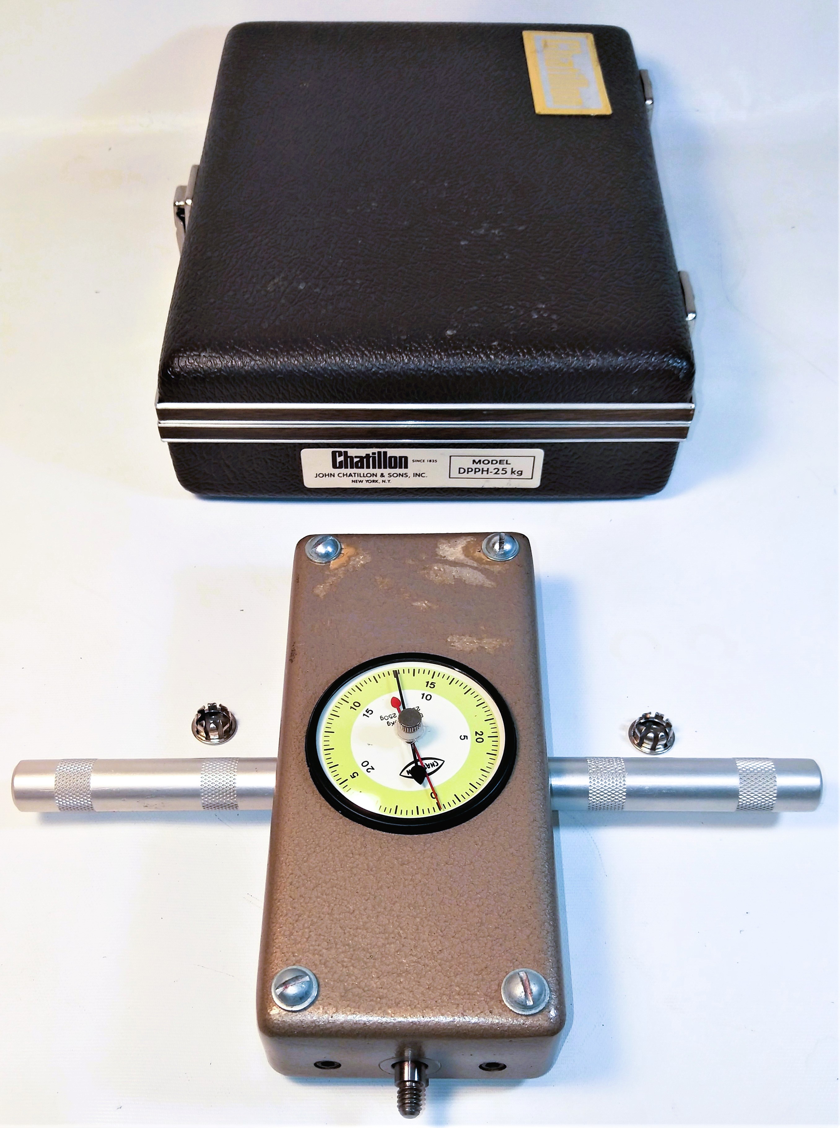 Used Chatillon DPPH-25 Push-Pull Force Gauge (25kg x 250g)