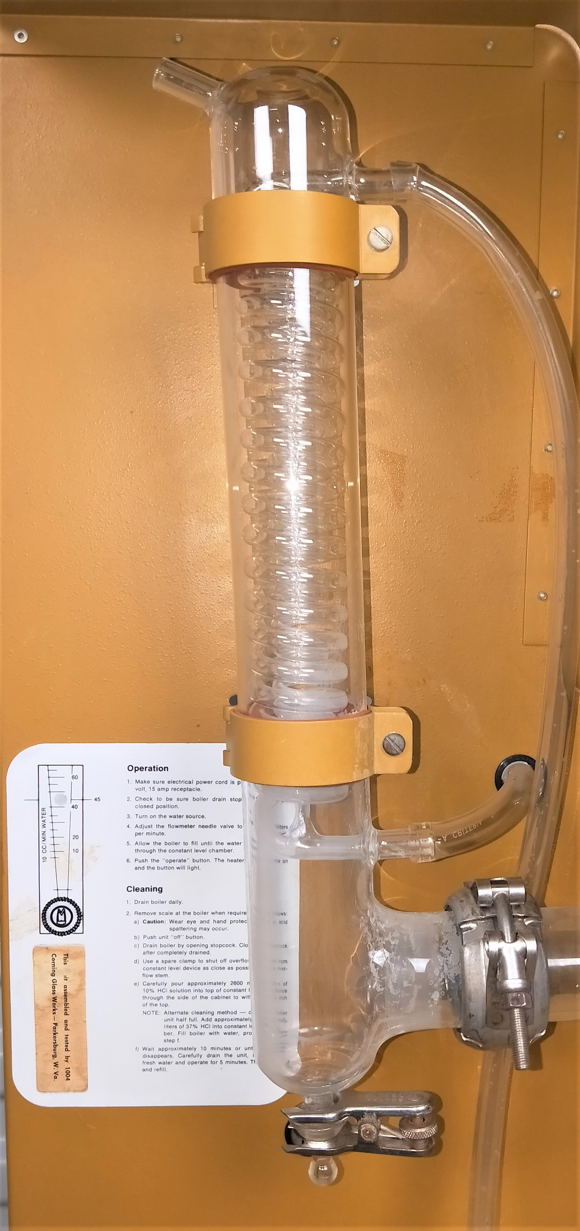 Used Corning MegaPure Auto MP-3A Water Still (3L / 0.9 gal/hr)