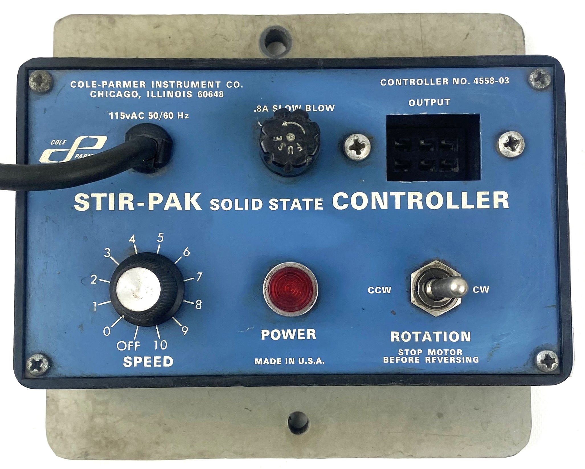 Used Cole-Parmer Stir-Pak 4558-03 Solid State Speed Control
