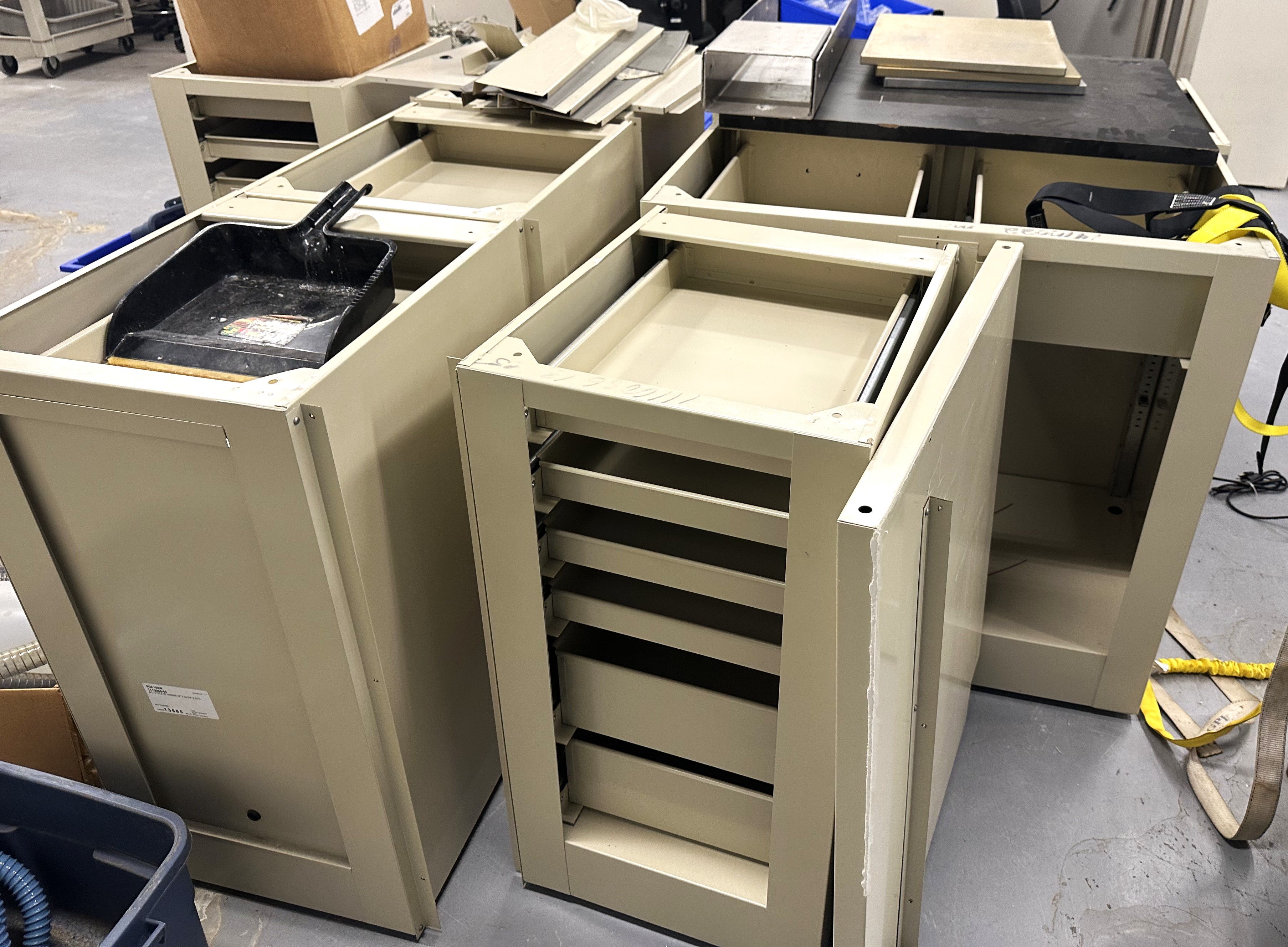 Used Metal Laboratory Cabinetry (Priced/Linear Ft)