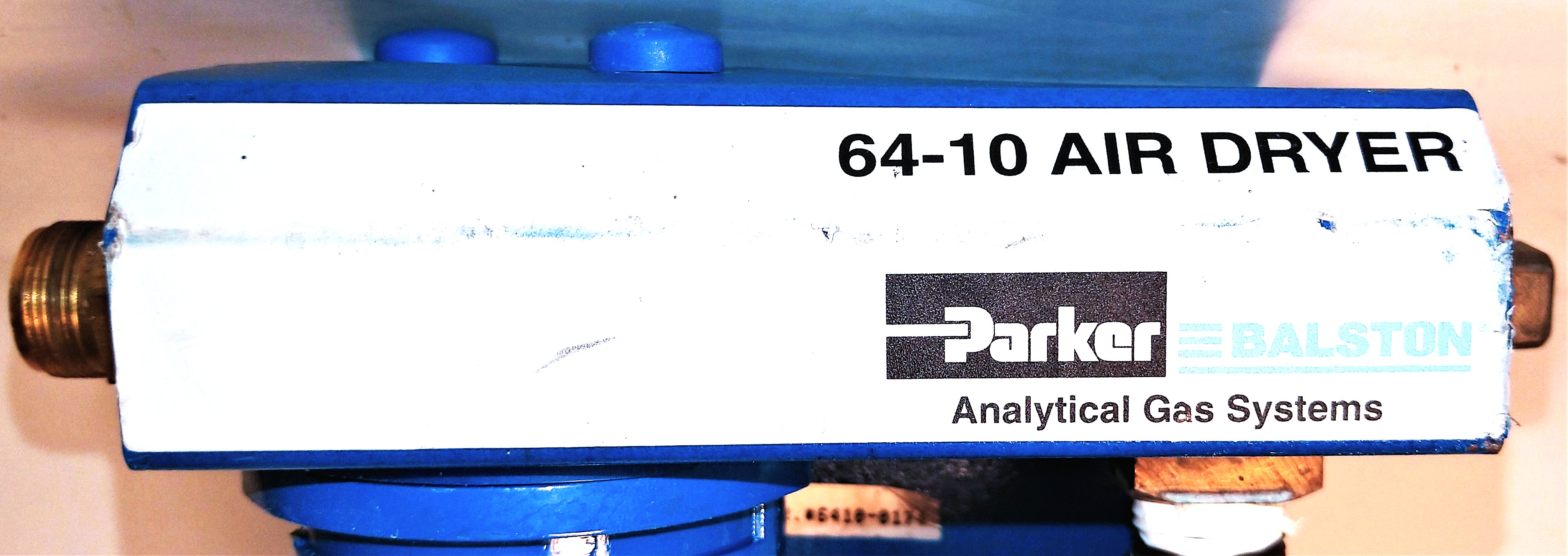 Used Parker Balston 64-10 Membrane Air Dryer with 72-130 In-Line Pressure Regulator