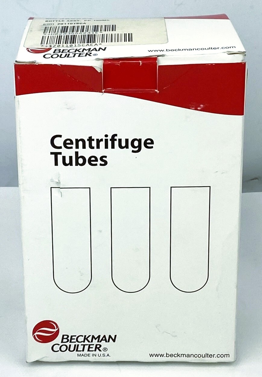 New Open Box Beckman Coulter 355624 Centrifuge Bottles - 100mL (Pack of 4)