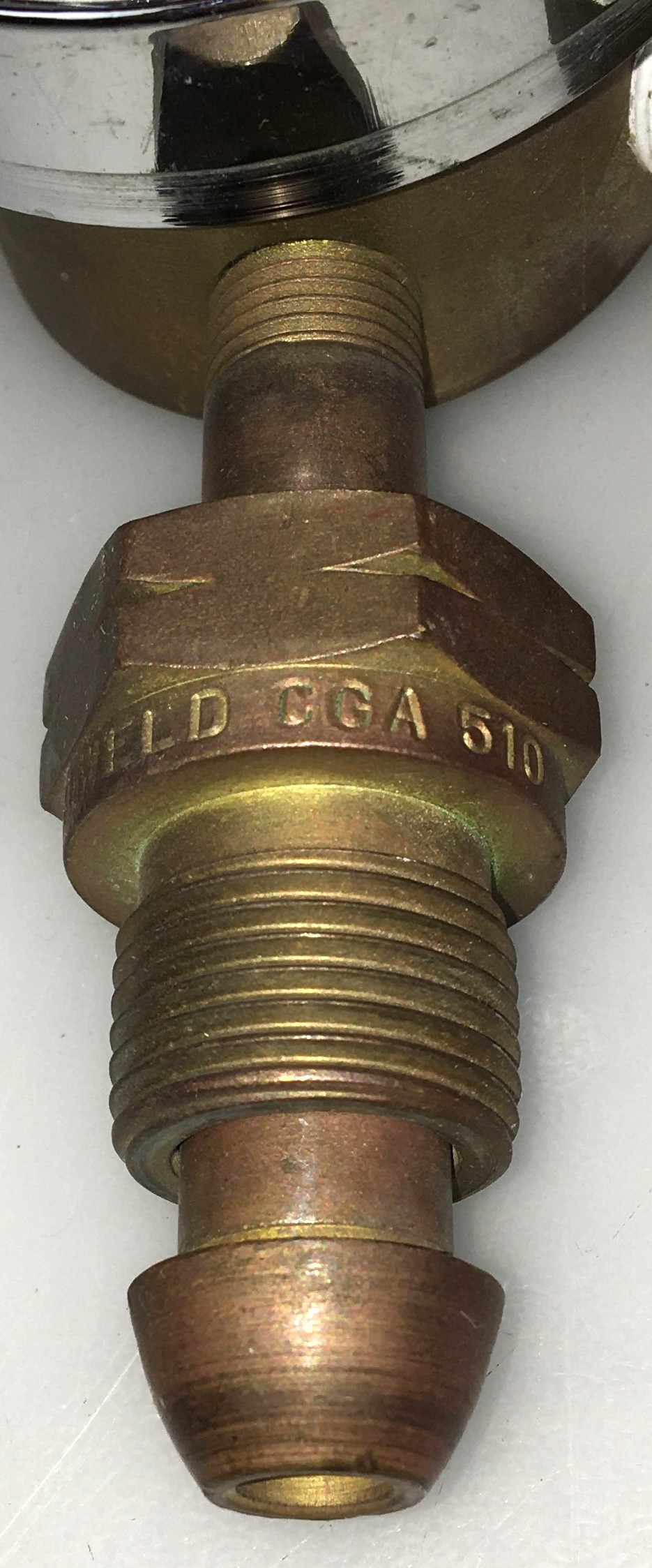 Used Uniweld 592H Brass Acetylene Regulator (CGA 510)