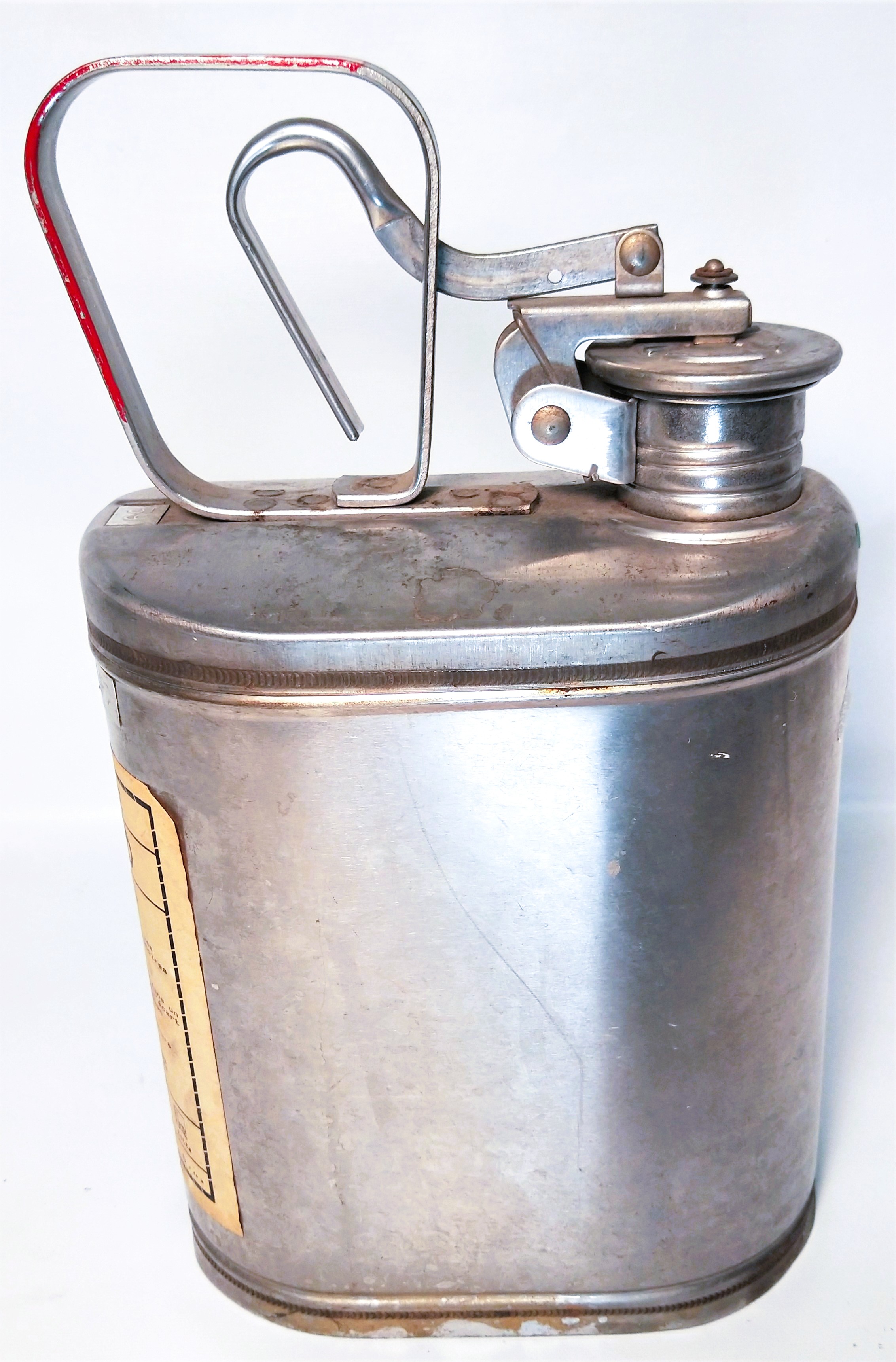 Used Eagle 1301 Stainless Steel 1 Gallon Laboratory Safety Can