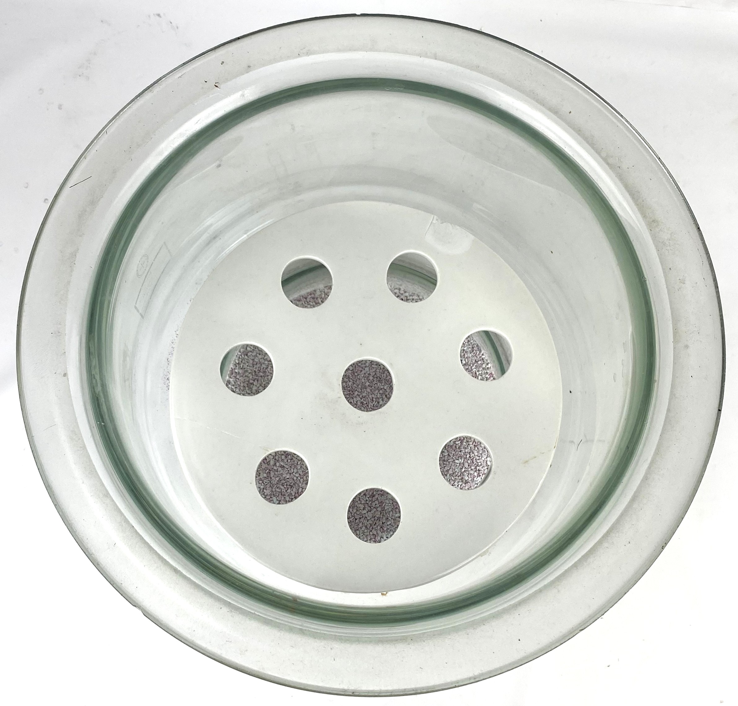 Used Glasswerk Wertheim Glass Desiccator with Support Plate